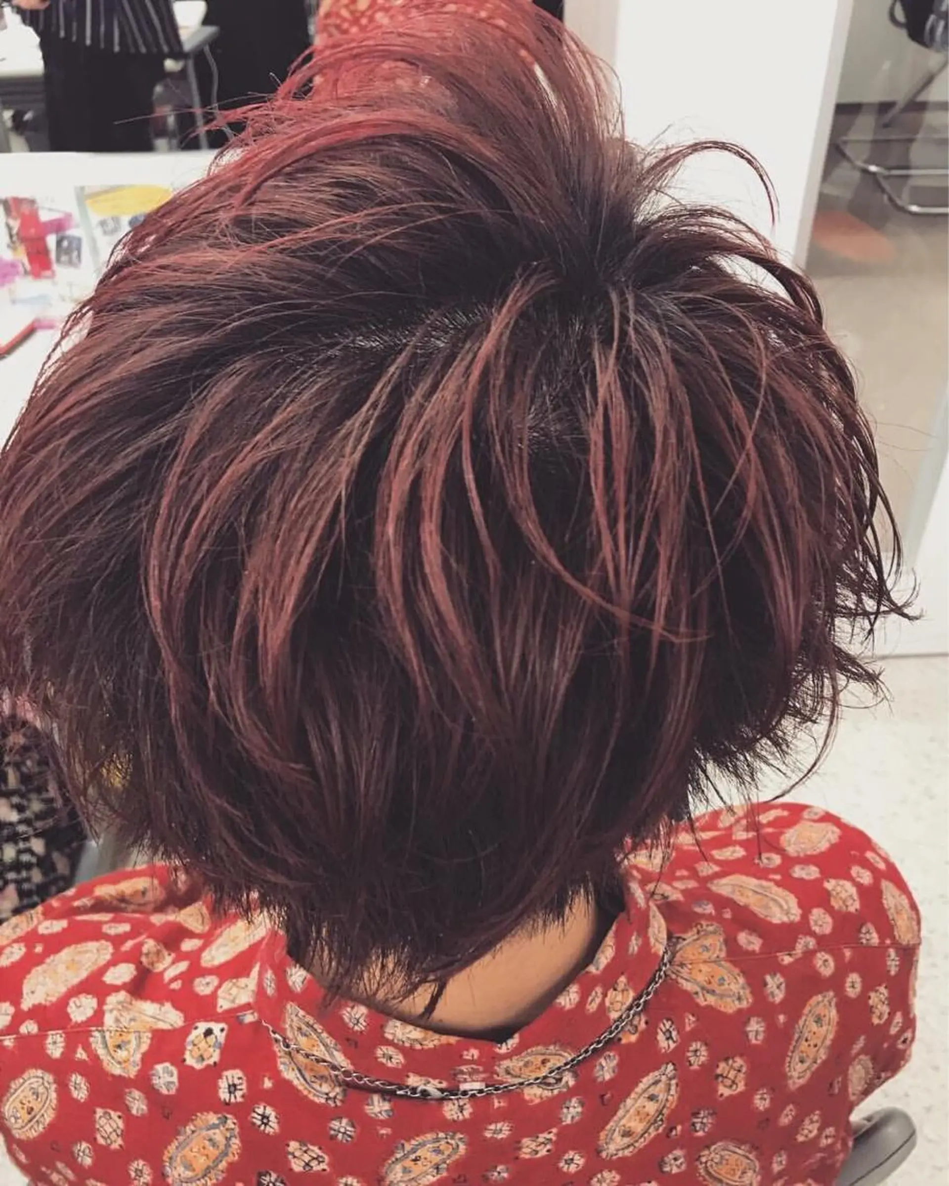 カラー メンズ ボブ/レイヤー/ nanamiのヘアスタイル