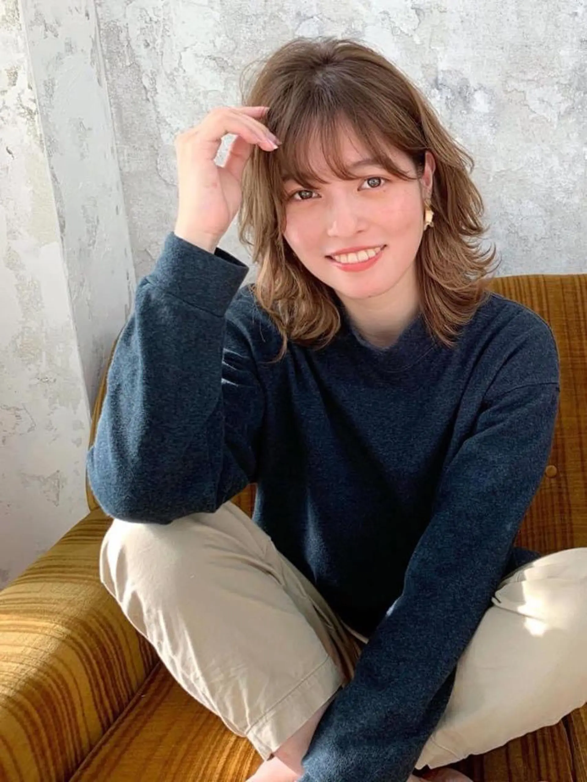 ミディアム 透明感ハイトーン🦄 キラ🌈のヘアスタイル