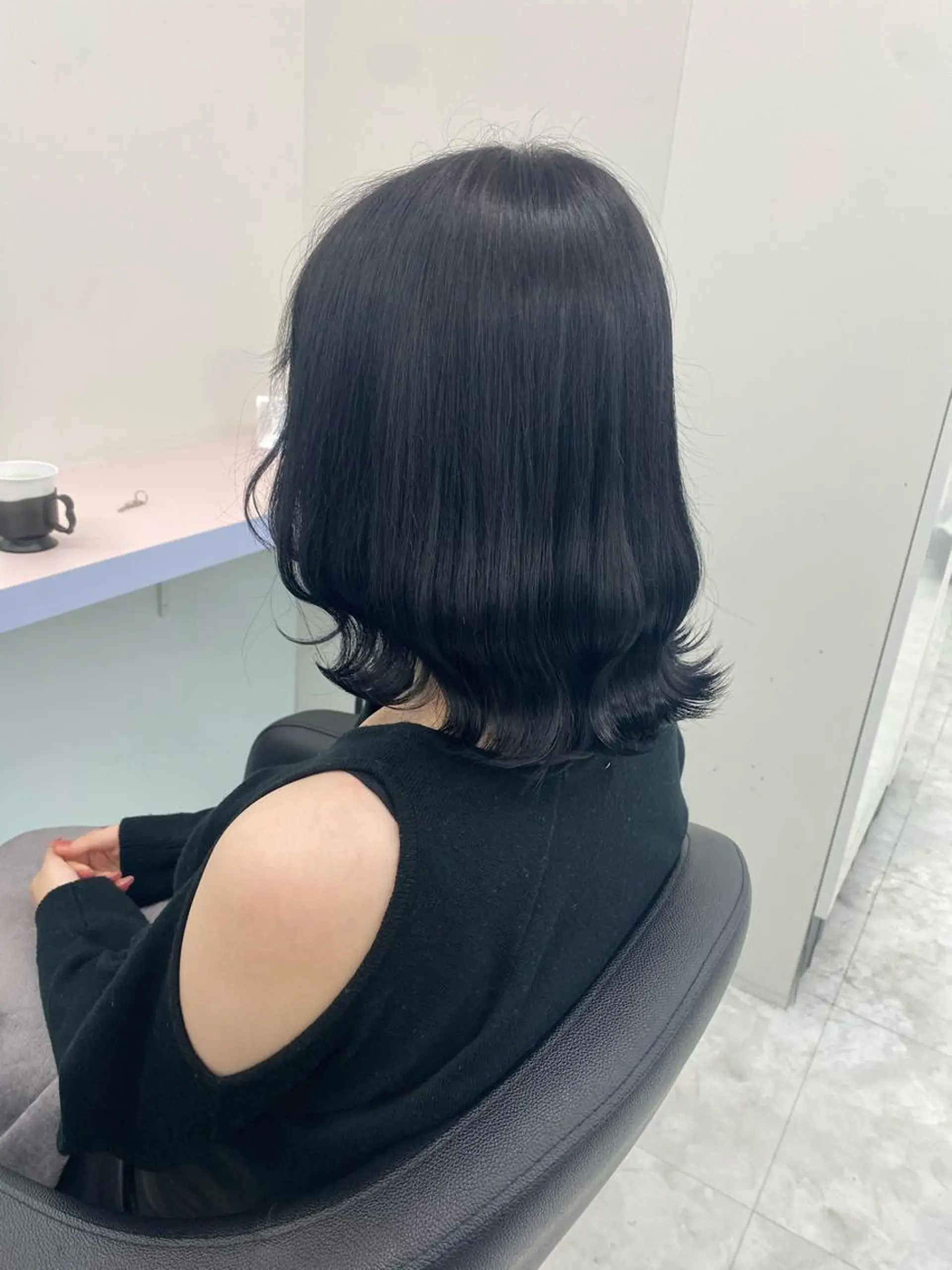 ミディアム カラー ヘアアレンジ 黒髪 透明感カラー 髪質改善 トリートメント カット ヘアカラー トリートメント ブリーチなしの達人 🌈KAITOのヘアスタイル