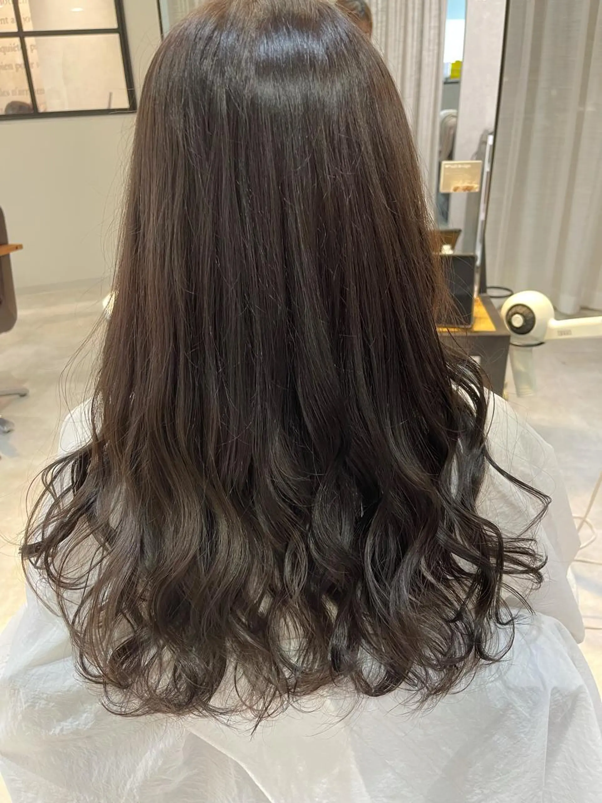 セミロング カラー ショコラグレージュ グレージュ m i k u n aのヘアスタイル