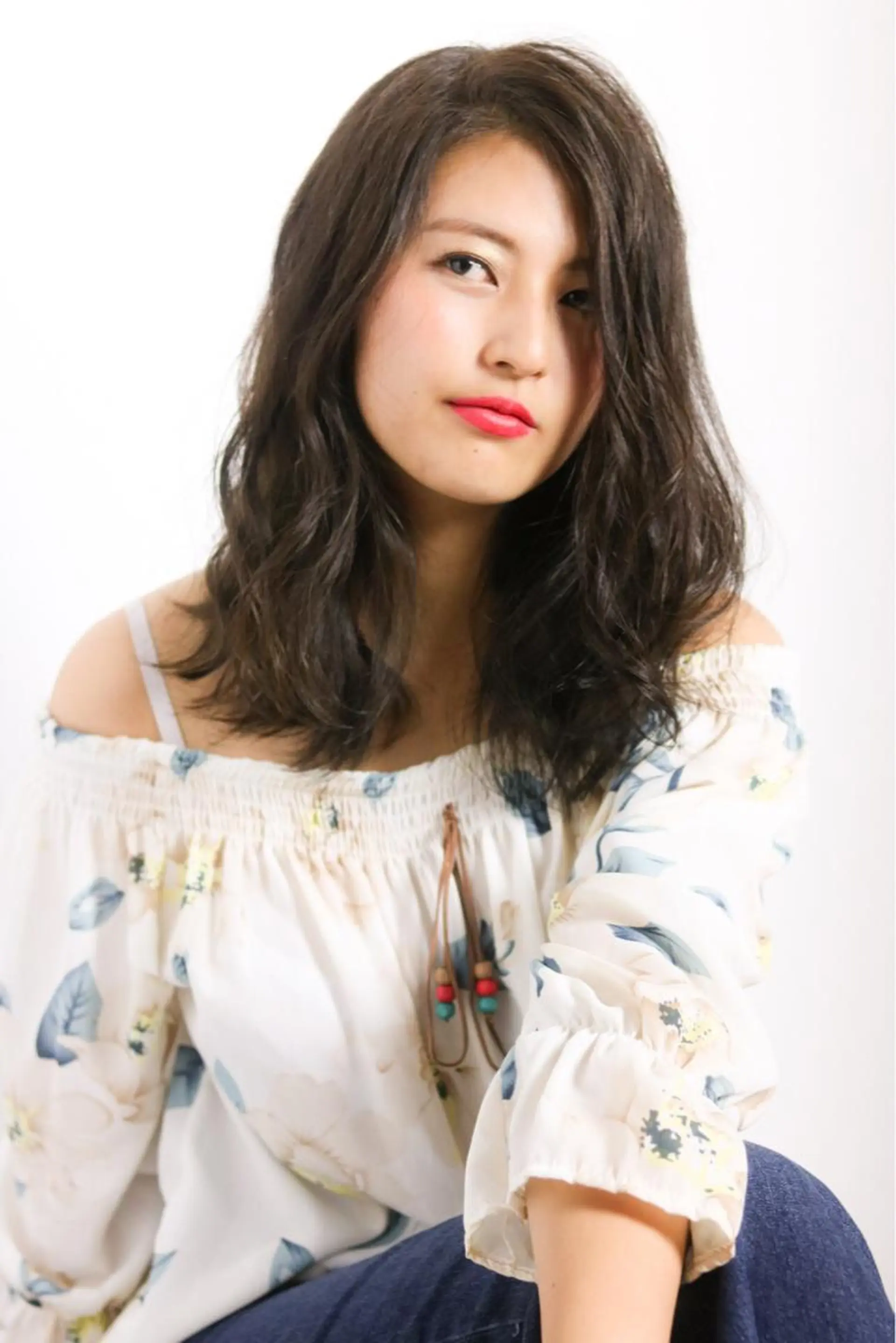 セミロング カラー アッシュ ベージュカラー 髪質改善/縮毛矯正 /青山 早希🐾のヘアスタイル