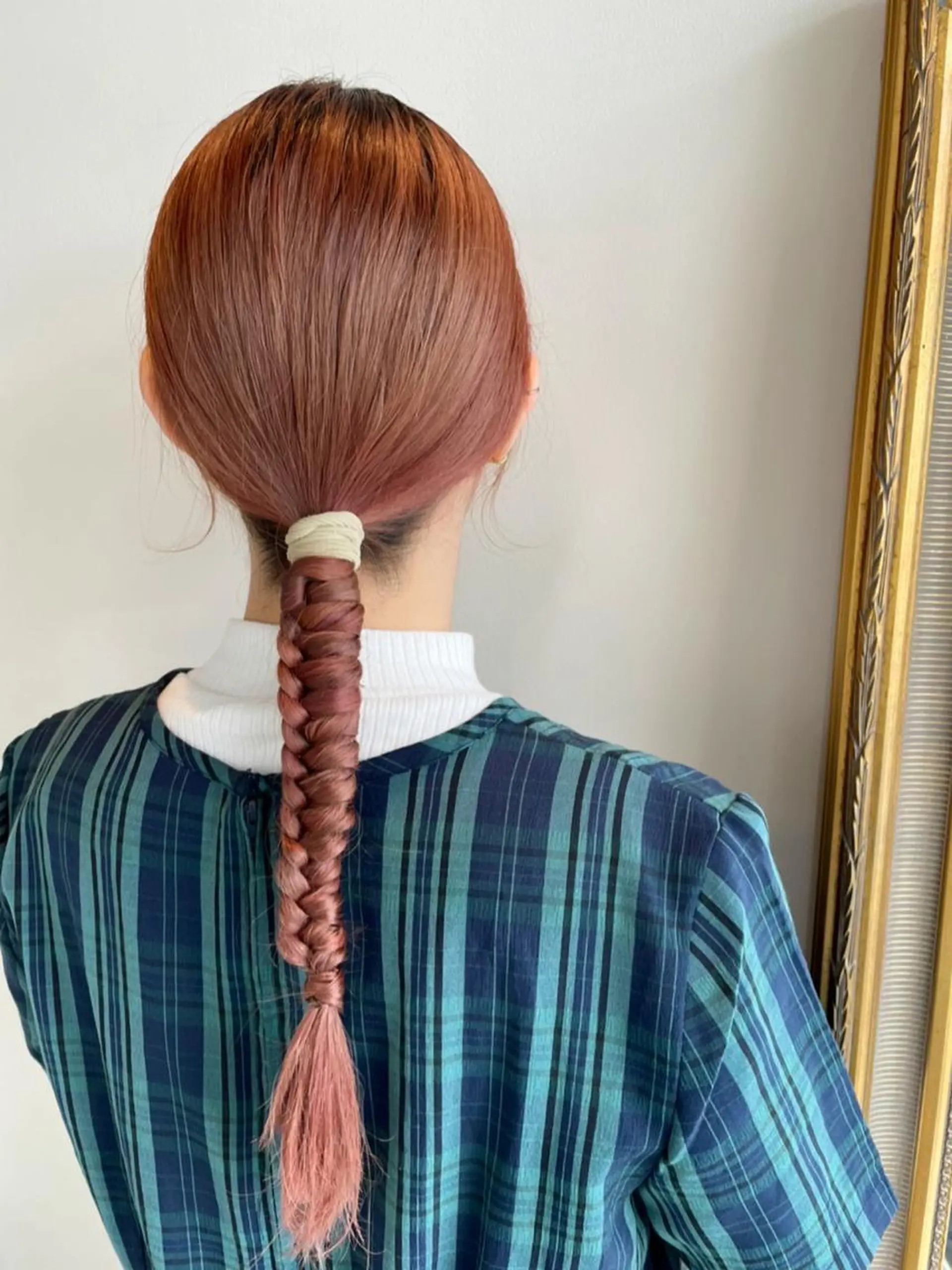 ロング カラー ヘアアレンジ ブリーチ ケアブリーチ オレンジ カット ヘアカラー トリートメント ::: gally :::のヘアスタイル