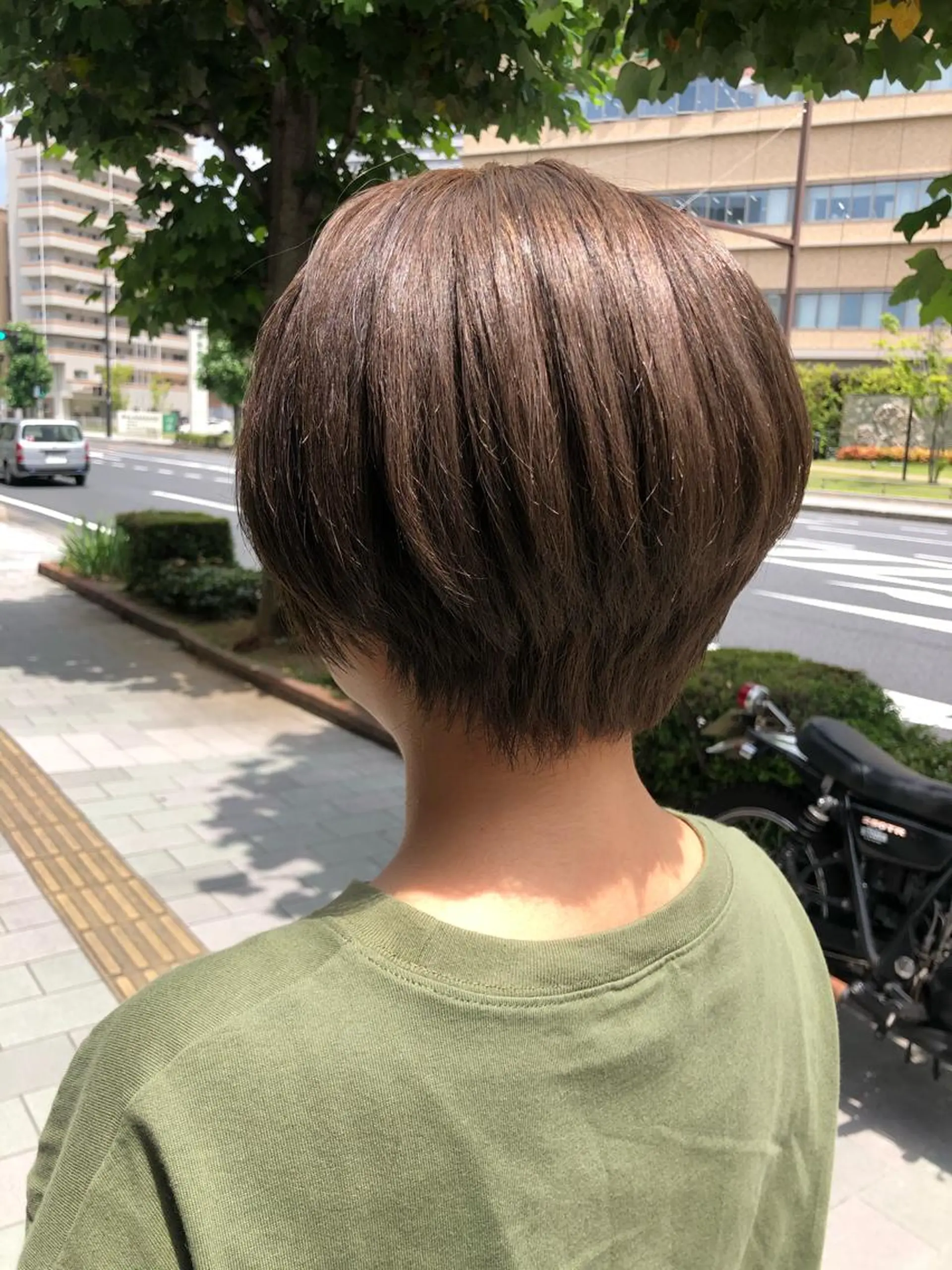 ショート ヘアカラー 國次 夕貴のヘアスタイル