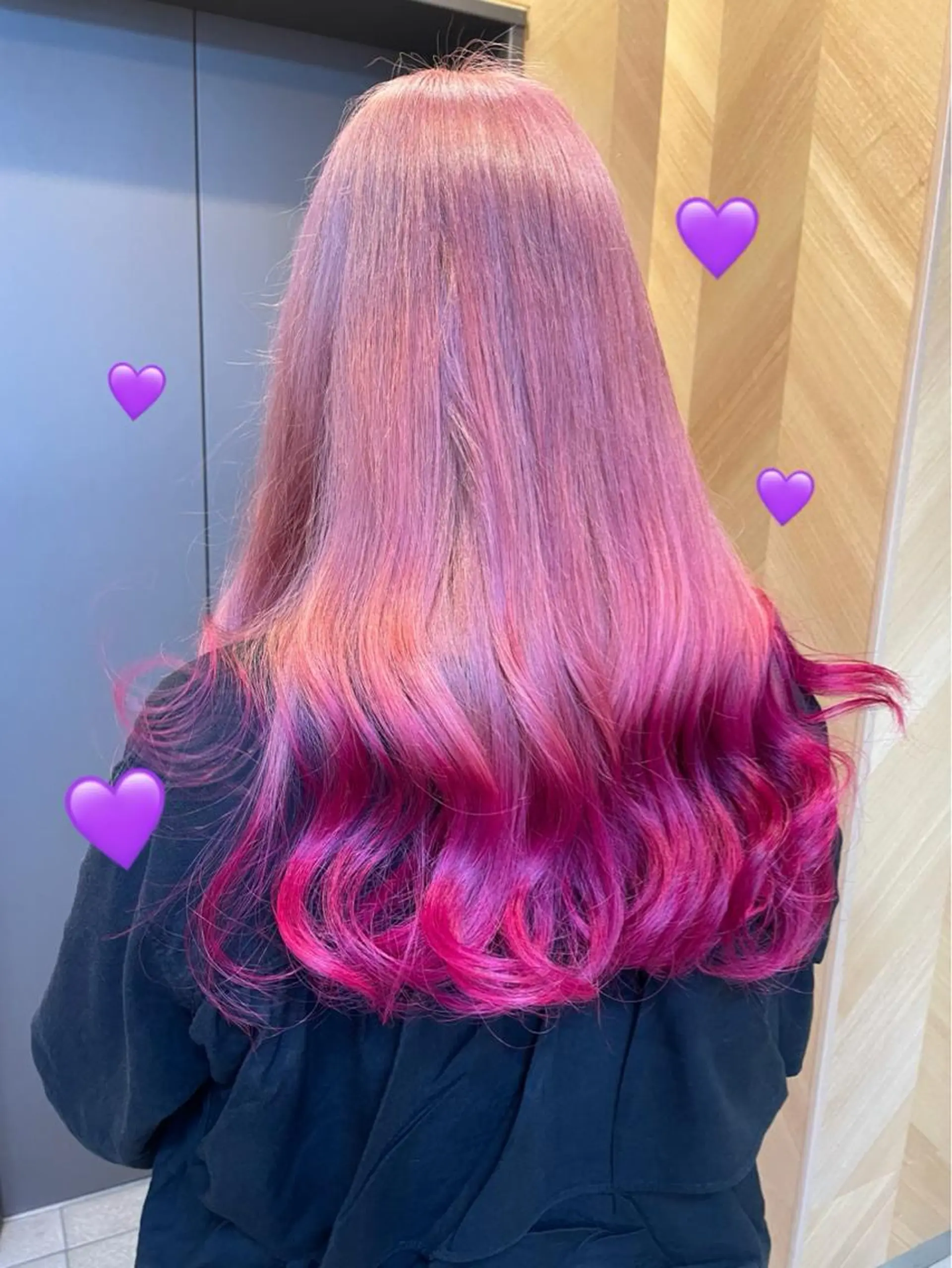 セミロング カラー グラデーションカラー ピンクカラー EMANON新宿東口所属・新宿駅近♡個室 ♡関口三都季🌜のヘアスタイル
