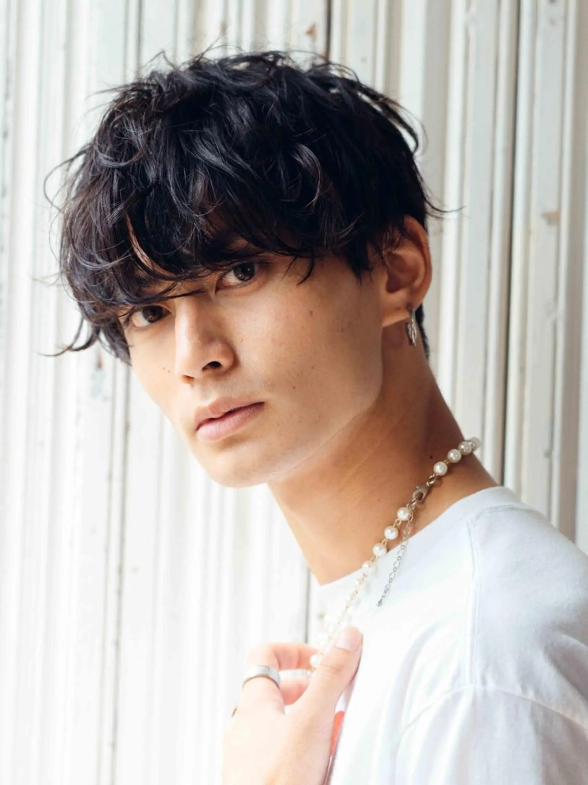 ショート パーマ メンズ 竹之内 将也のヘアスタイル