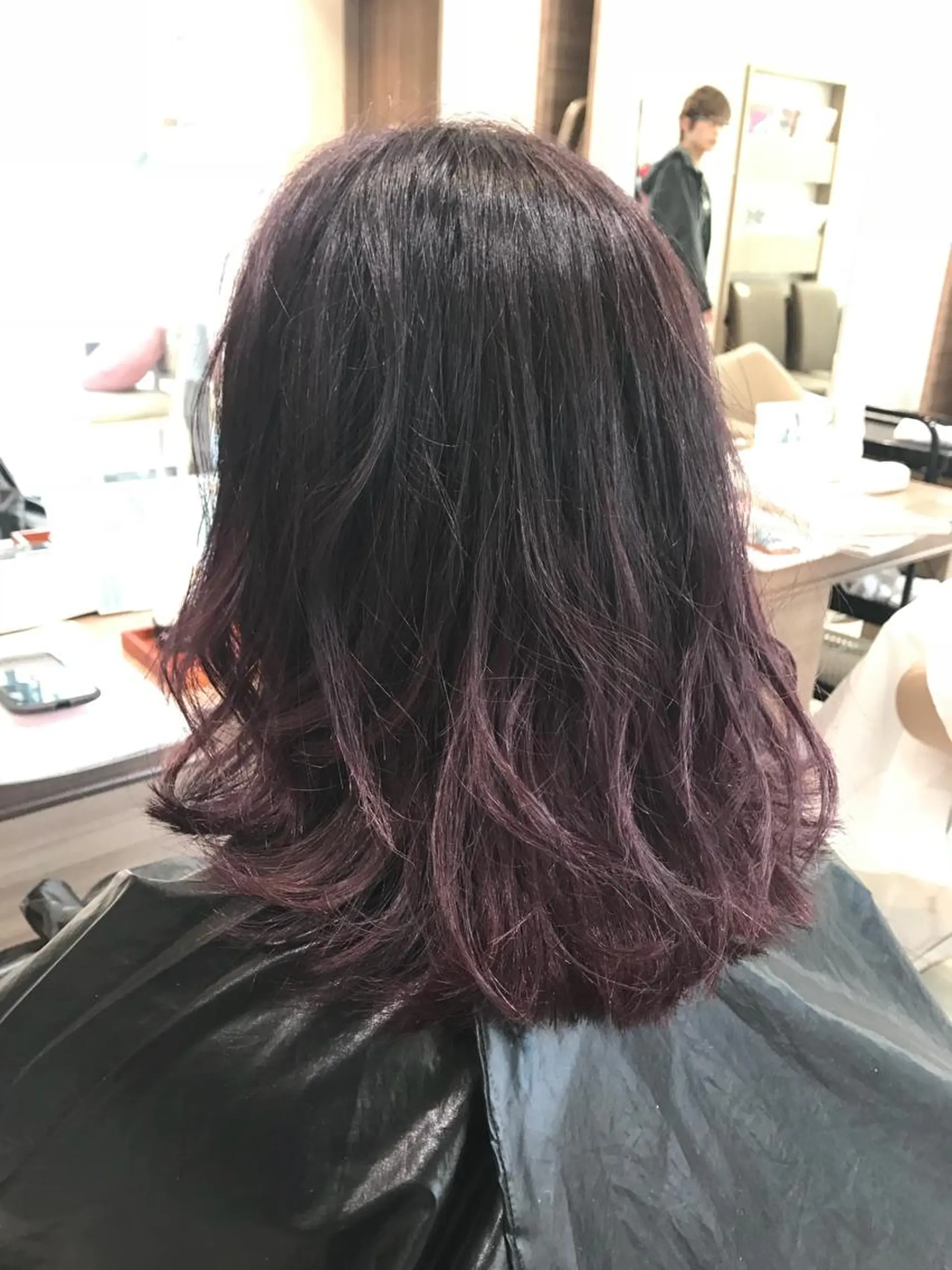 ミディアム カラー ピンクカラー 【メンズ縮毛矯正】 田中秀斗のヘアスタイル