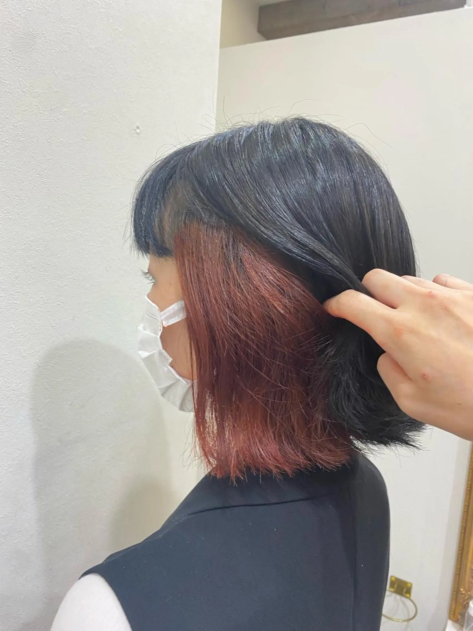 ミディアム カラー Ashanti 磯崎のヘアスタイル