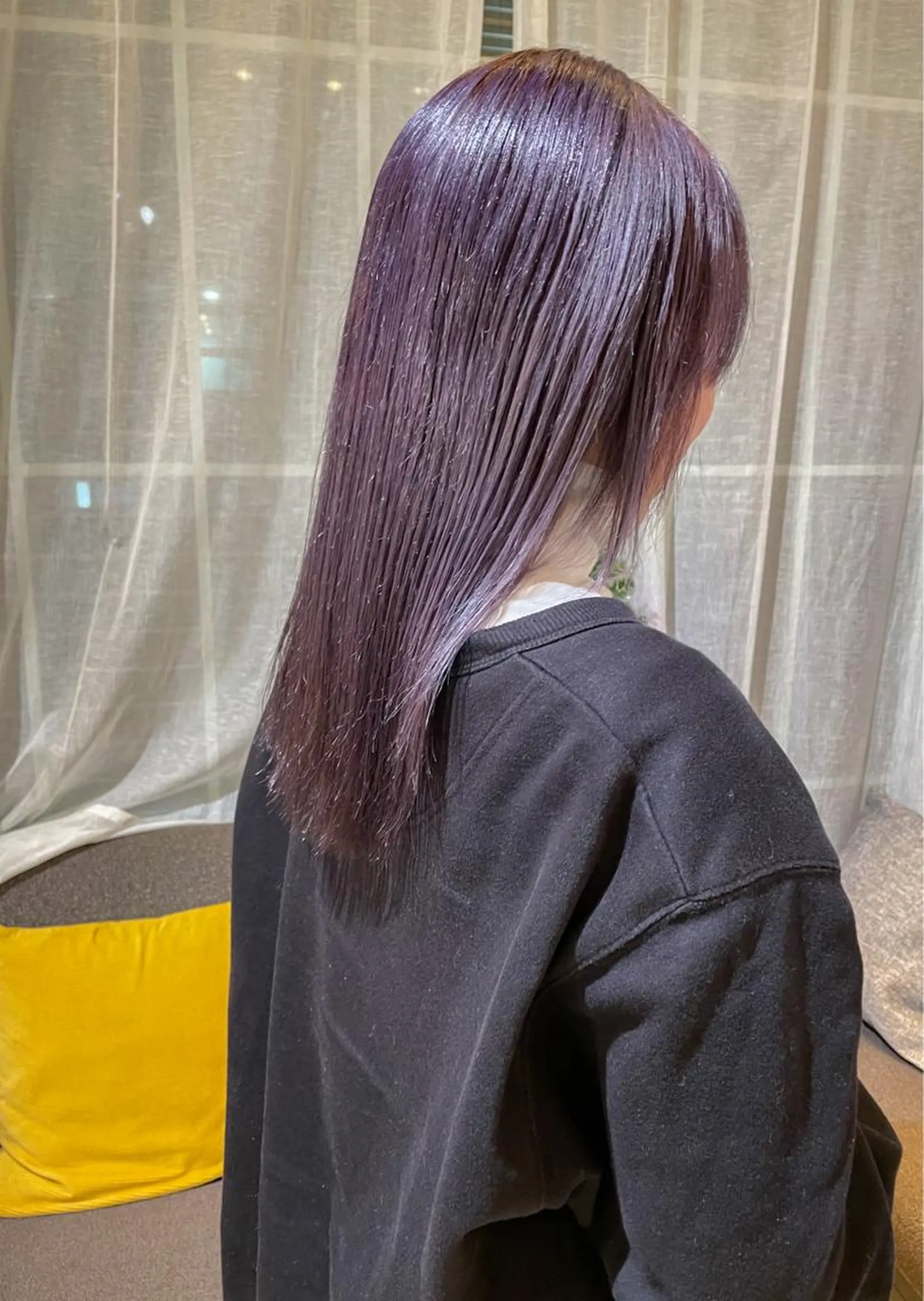 ミディアム カラー ブリーチ ボブ ブリーチ/miinaのヘアスタイル