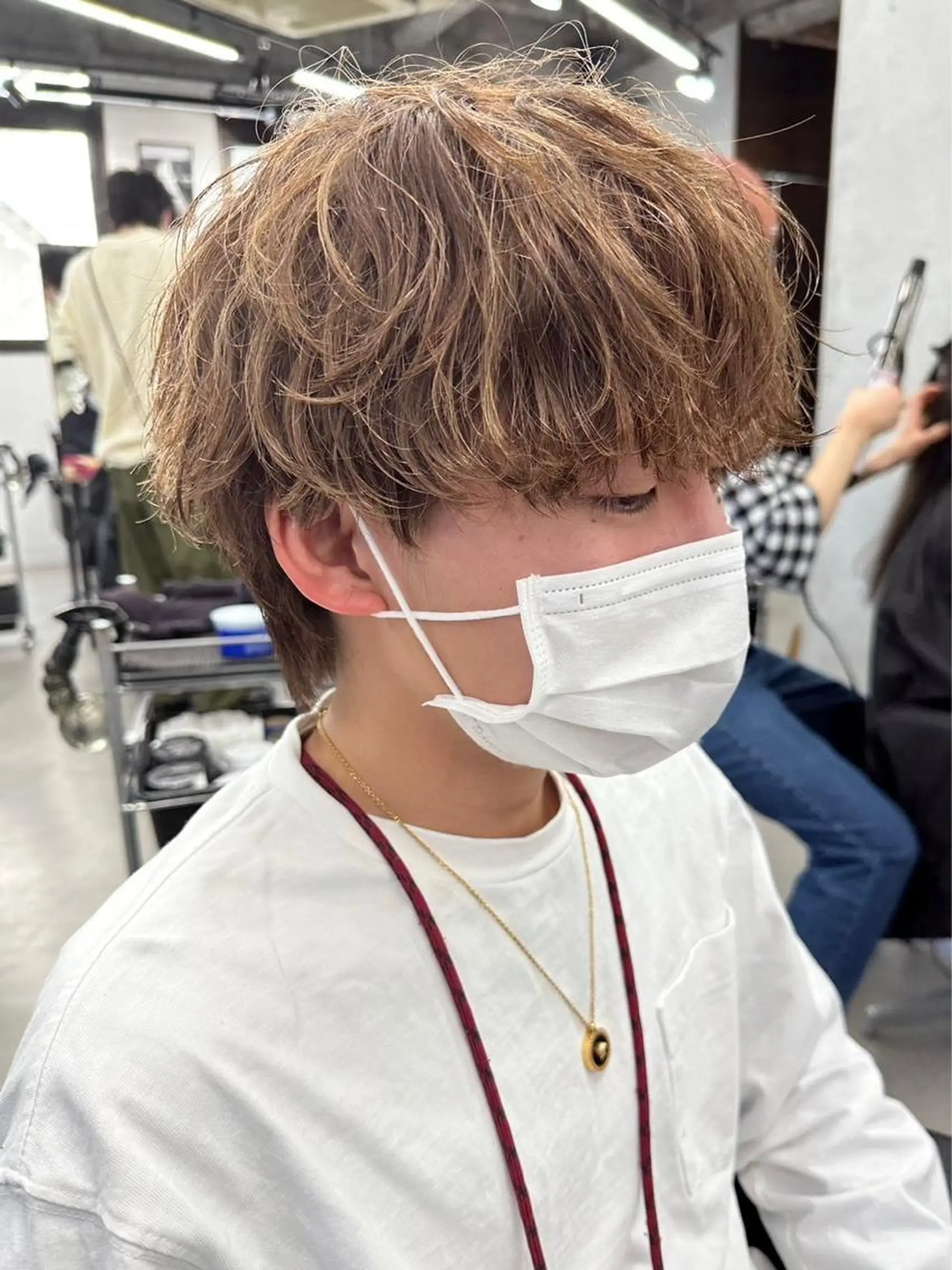 メンズ メンズウルフカット ウルフカット カット 🧸艶々韓国ヘア 🧁mizunaのヘアスタイル