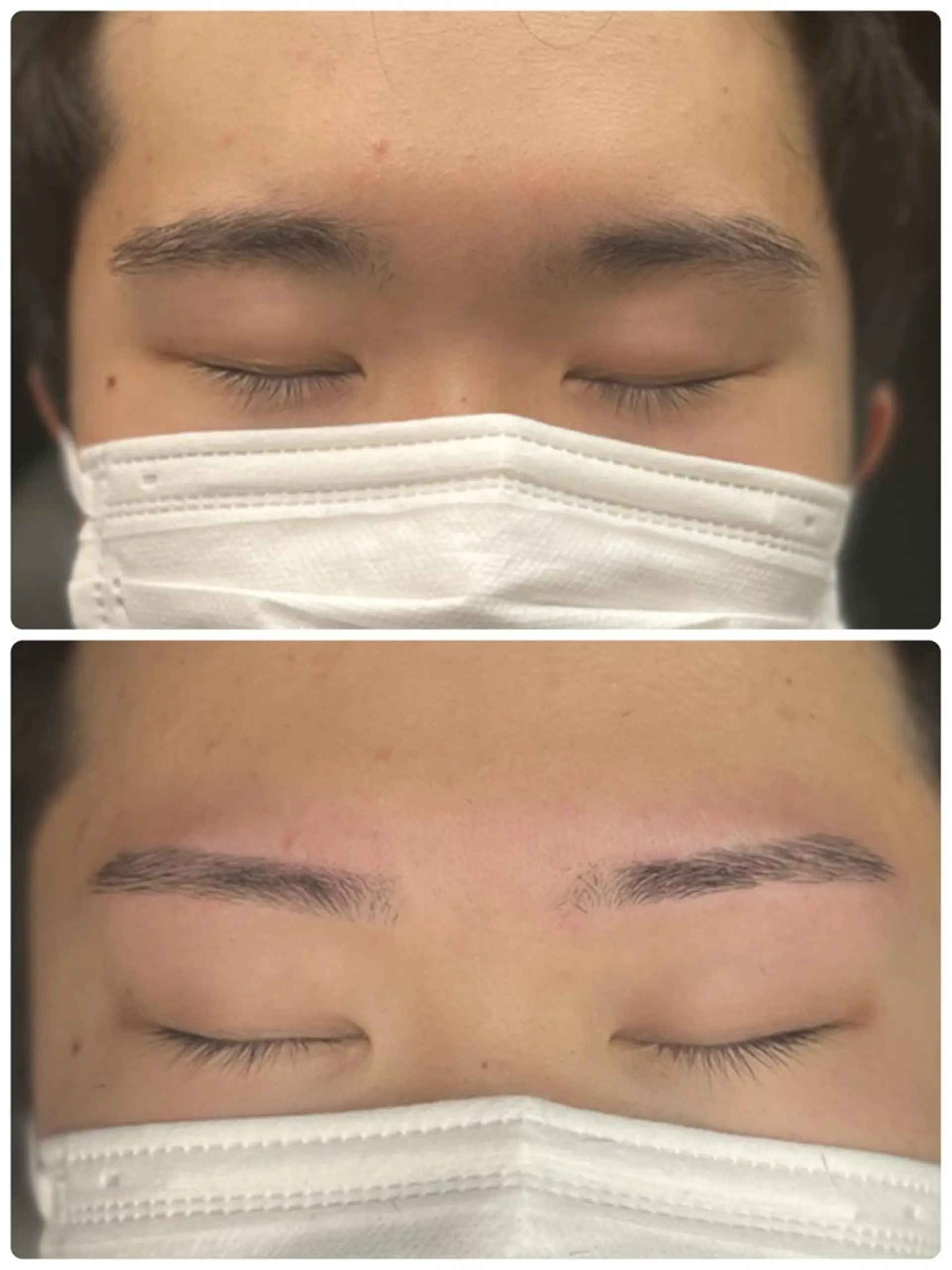 ショート カラー アイブロウ メンズアイブロウ 眉毛ワックス脱毛 ワックス脱毛 眉カット 溝部裕太Hair salon808代表のヘアスタイル