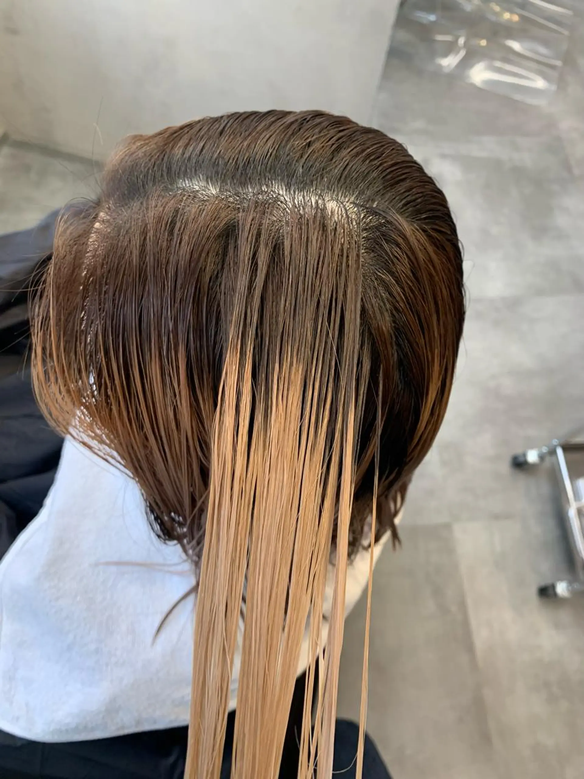 ミディアム カラー カット ヘアカラー トリートメント Haru/THREE …by velvetのヘアスタイル