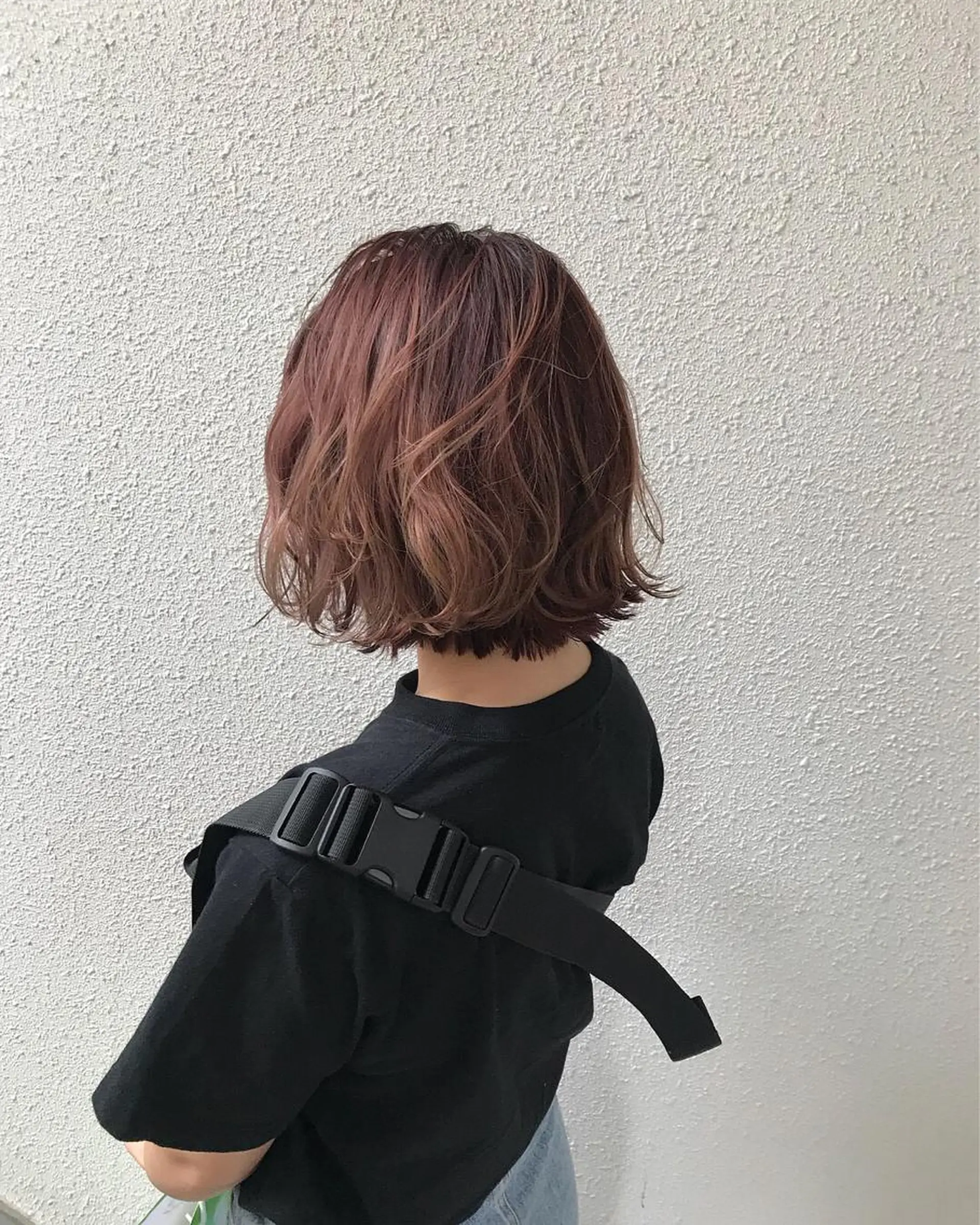 ショート カラー ブリーチ ダブルカラー ピンクカラー ピンクパープル パープルカラー インナーカラー/天神 ブリーチ/吉田のヘアスタイル