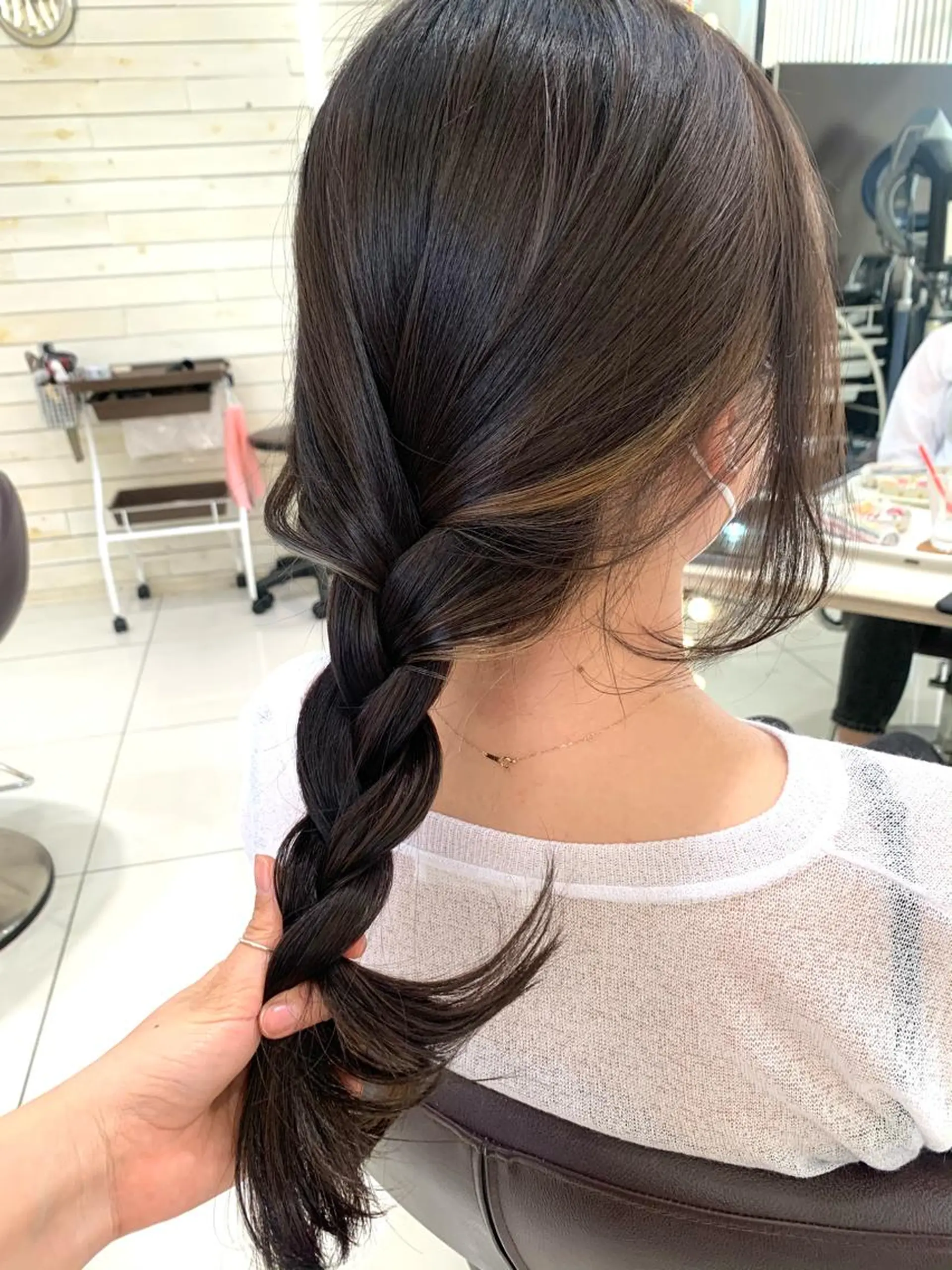 カラー 着付け 黒田瀬奈/ボブ まろやかベージュのヘアスタイル