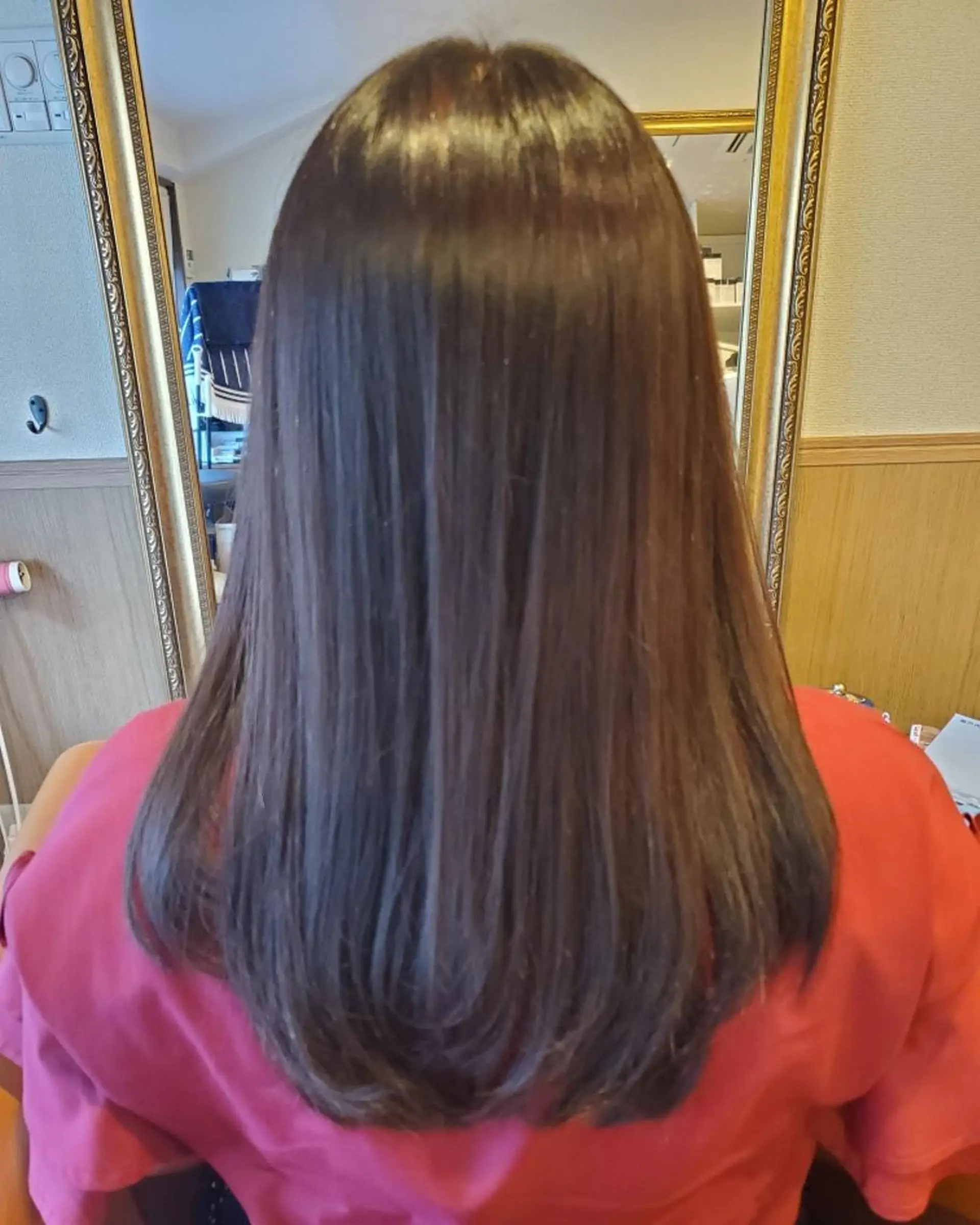 ロング パーマ 外国人風カラー 縮毛矯正 カット 縮毛矯正 spa hair  ark 富井直美のヘアスタイル