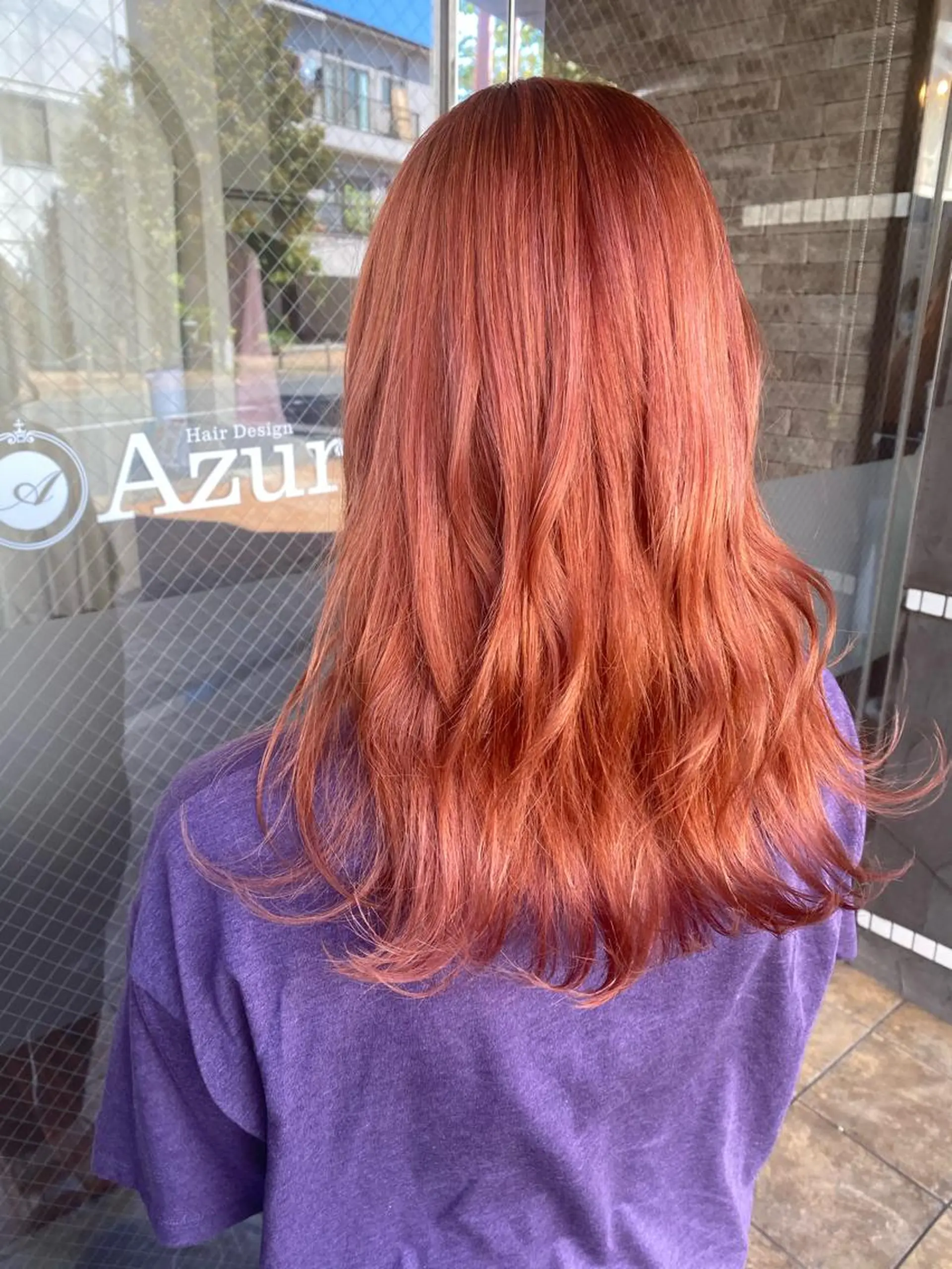 セミロング カラー ヘアカラー トリートメント 美髪 カラーリストのヘアスタイル