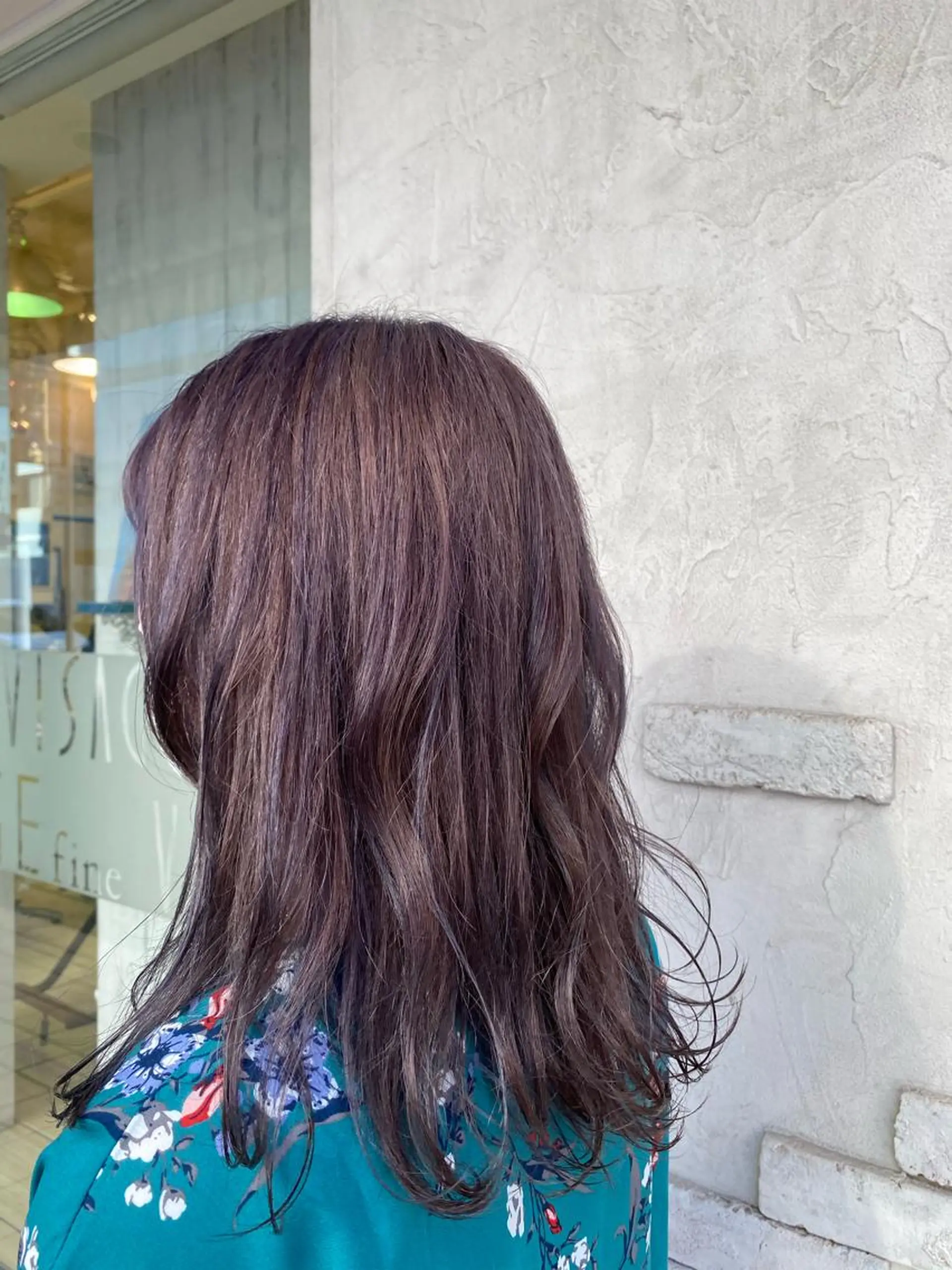 ロング パープルカラー 黒川 奨のヘアスタイル