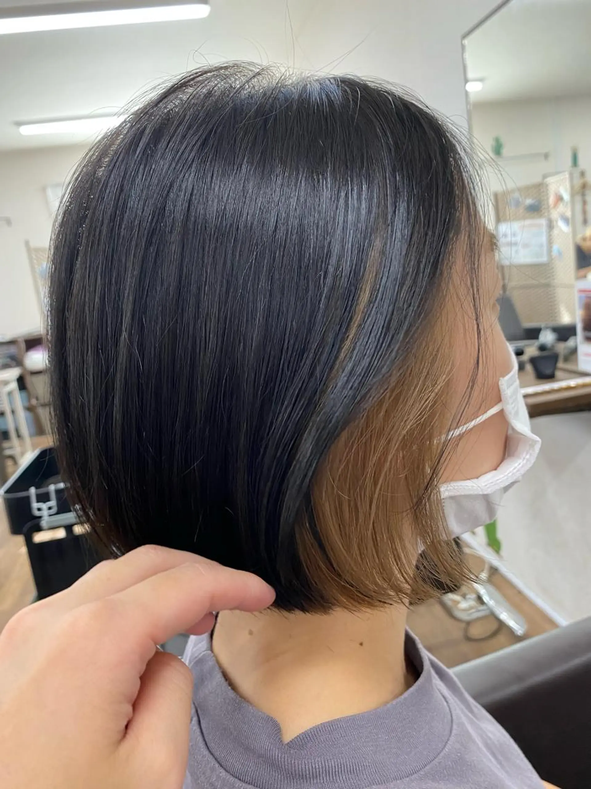 ショート カラー 森田 滉平のヘアスタイル