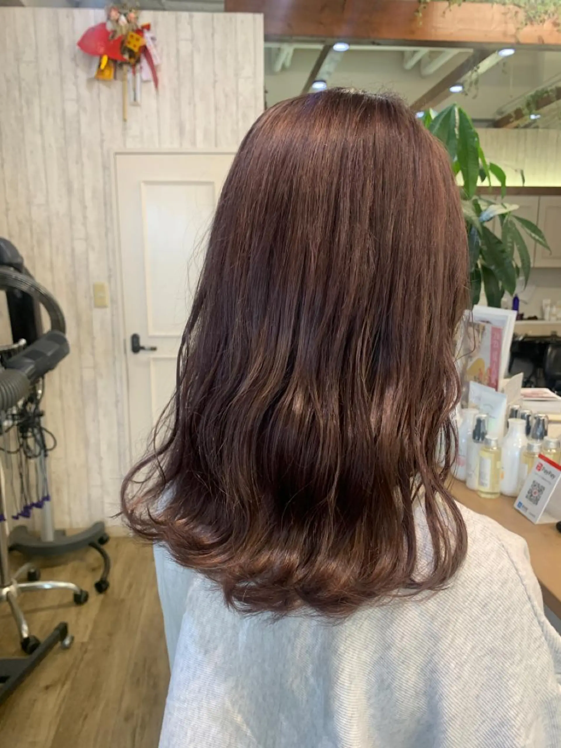 ミディアム カラー ベージュカラー グレージュ ラベンダーカラー ラベンダーグレージュ ラベンダーグレー ヘアカラー トリートメント regalo Acari🍎のヘアスタイル