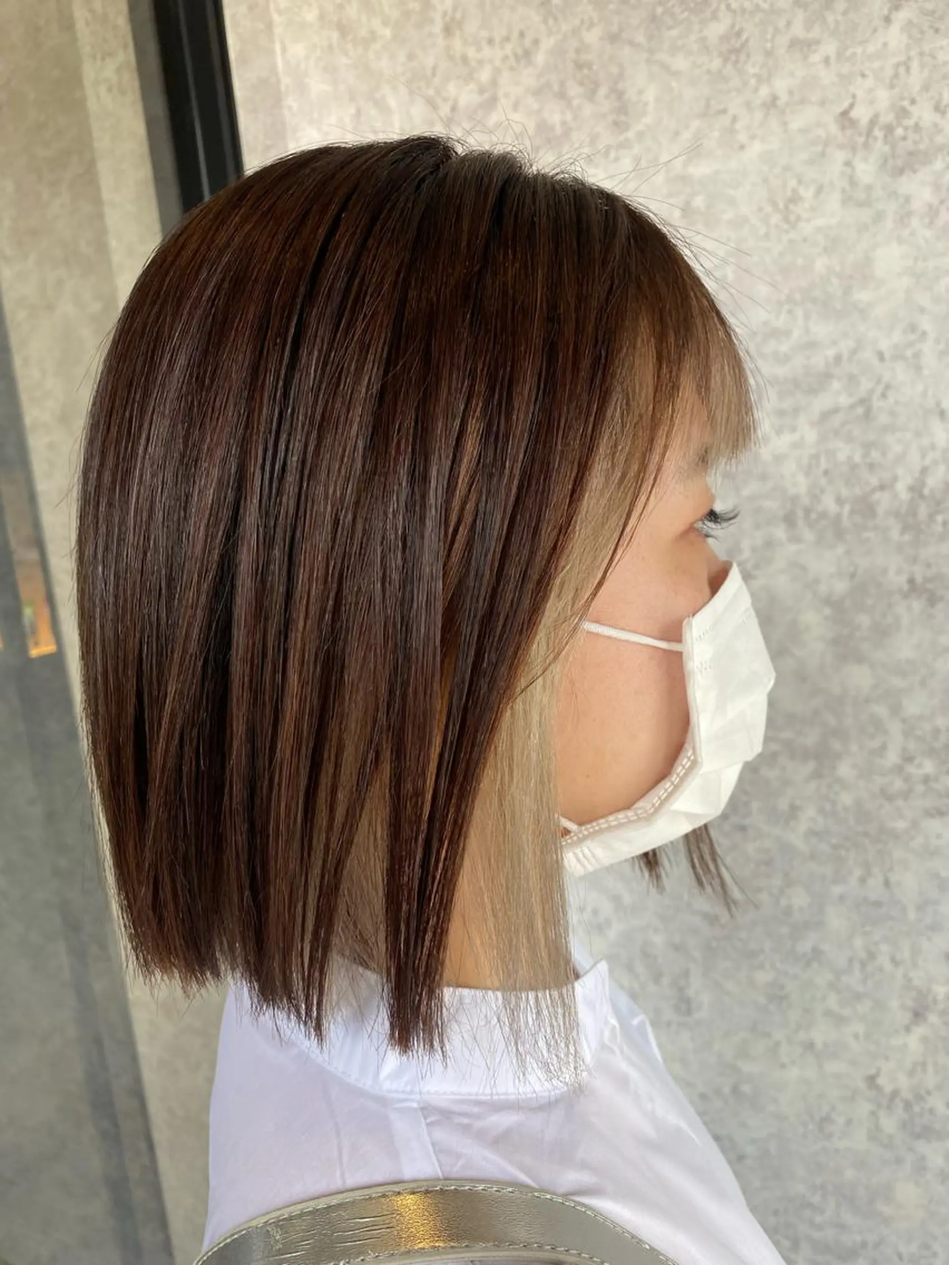 ショート カラー インナーカラー 縮毛矯正 earth尾形美穂 🫧髪質改善縮毛🫧のヘアスタイル