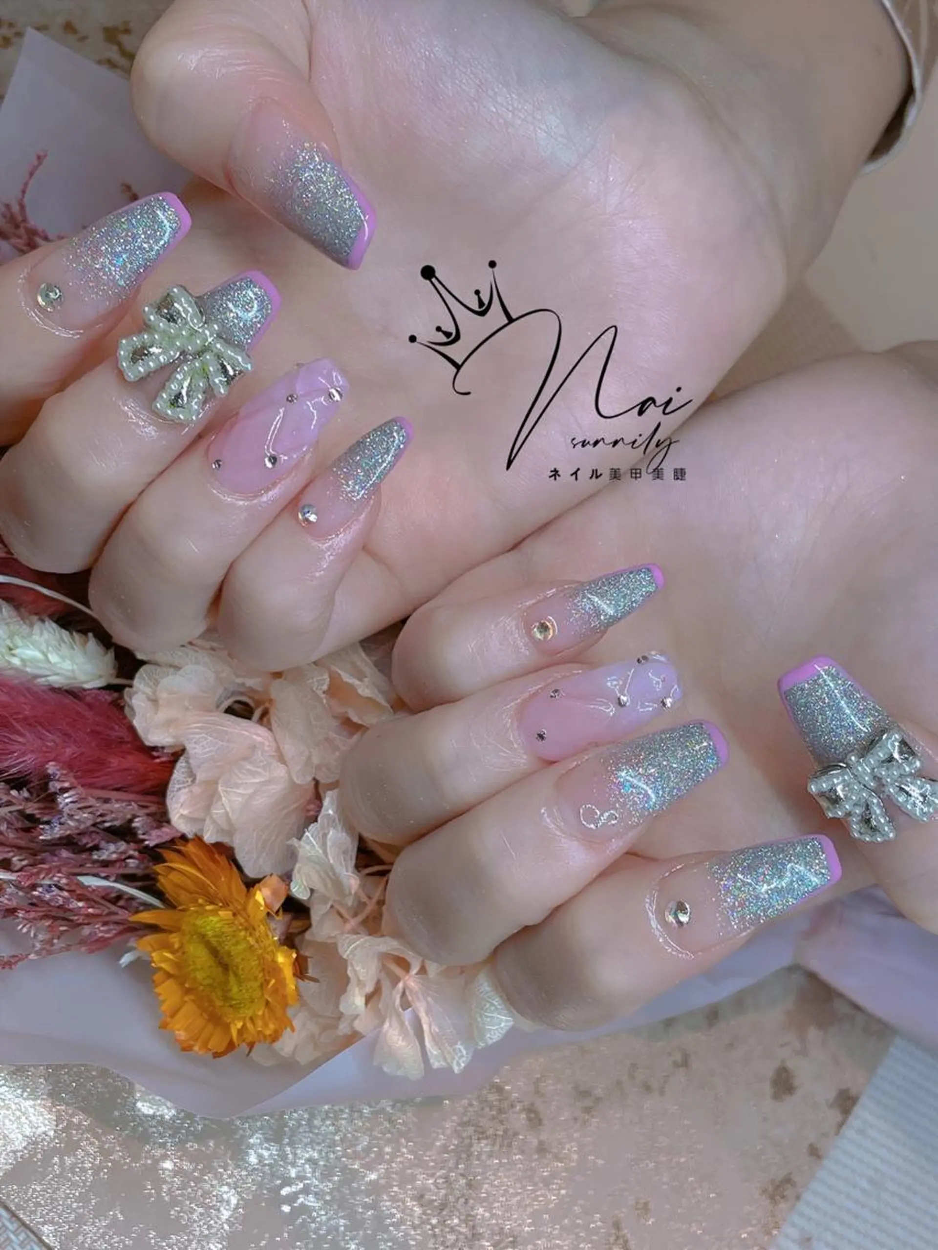 ネイル 長さだし専門店 M2　rikaのネイルデザイン