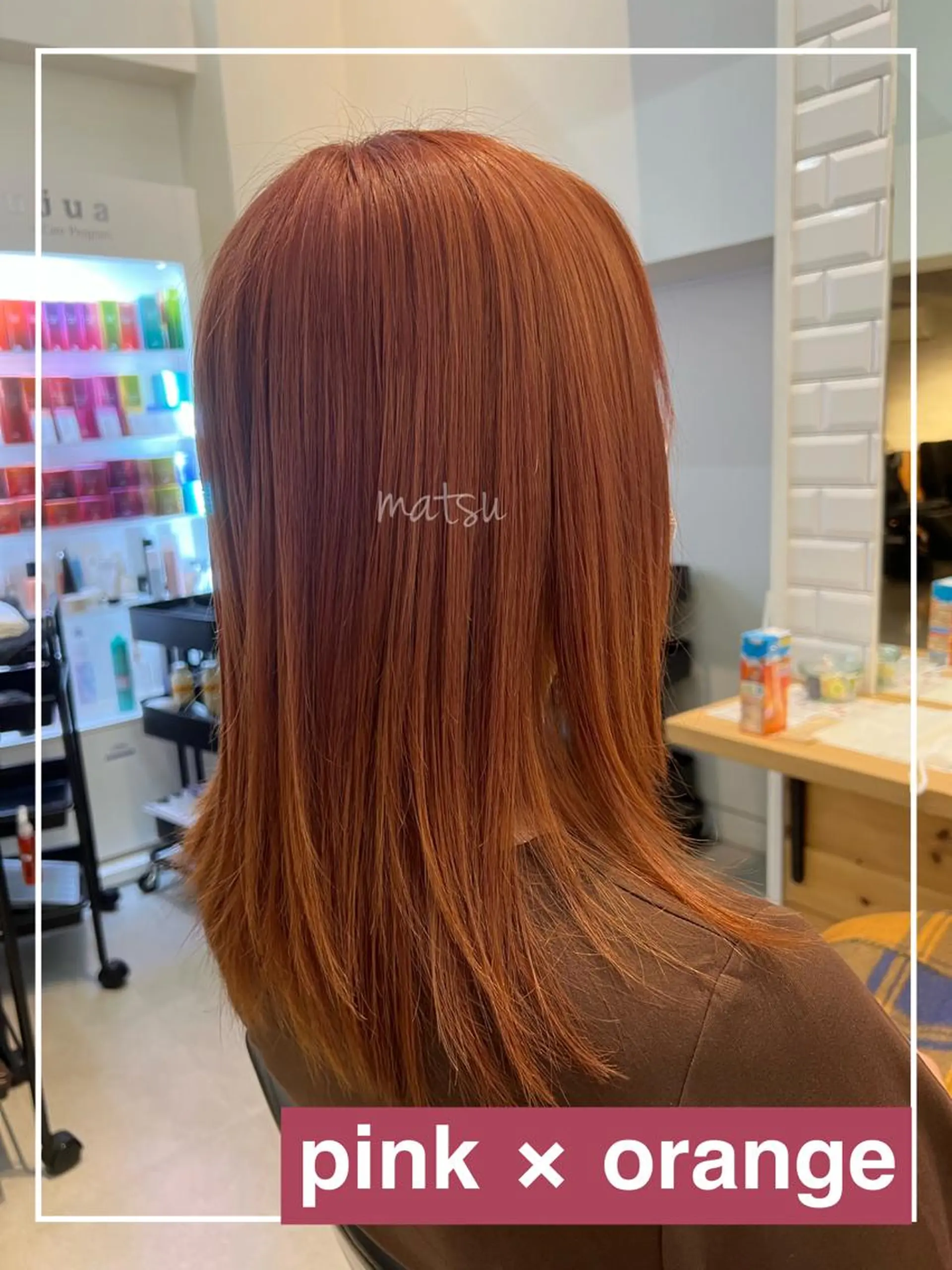 ミディアム カラー ブリーチ カット ヘアカラー MATSU 🌟韓国🇰🇷のヘアスタイル