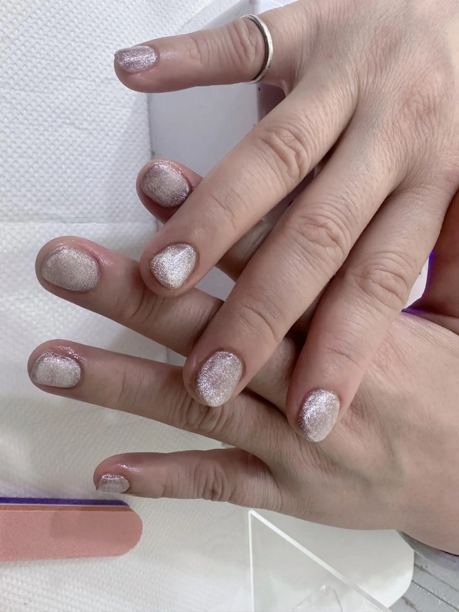 ネイル マグネットネイル 🎀ココア🎀 sunnailのネイルデザイン