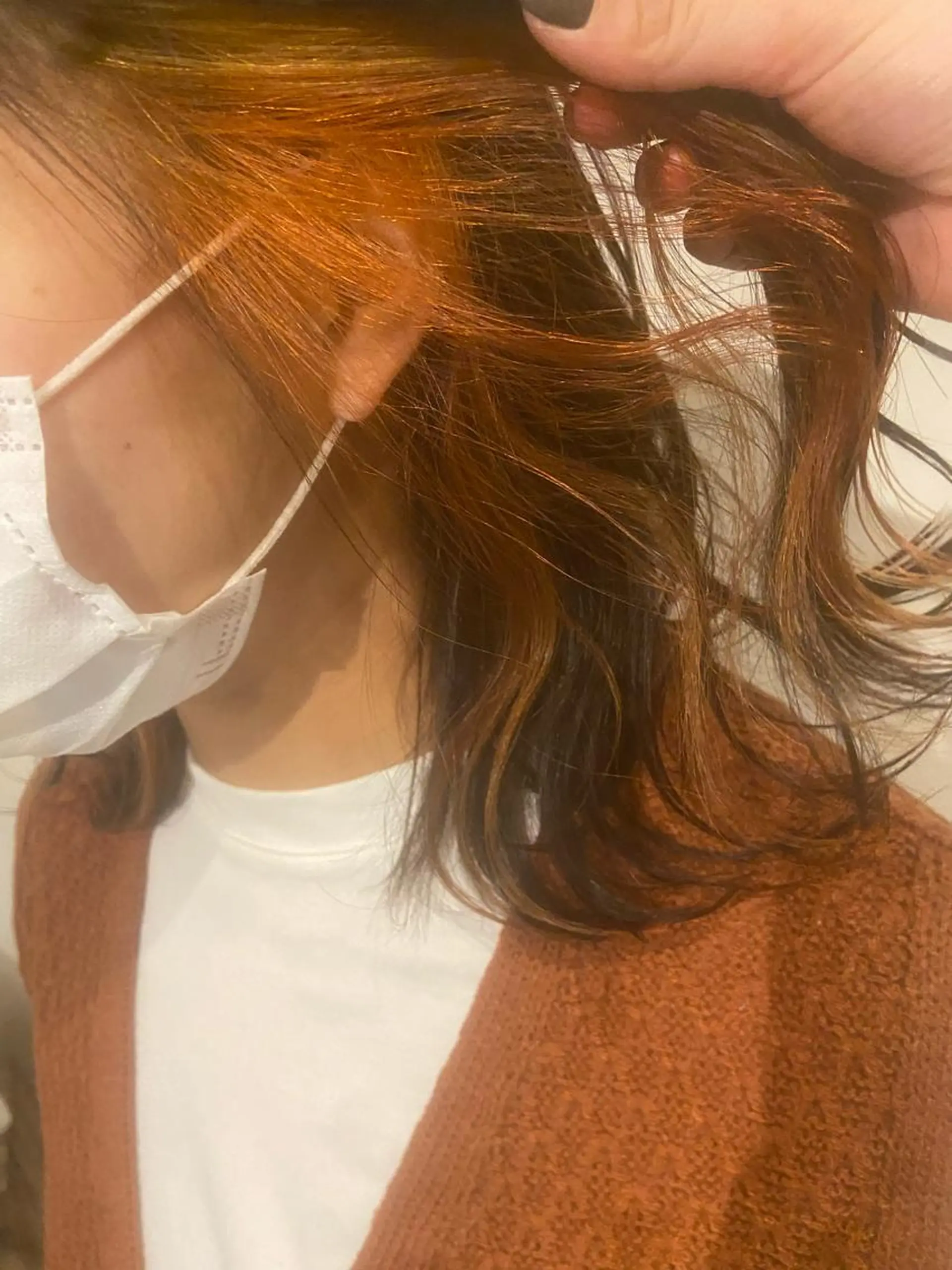 ミディアム ボブ/暖色/透明 感カラー/Sachiのヘアスタイル