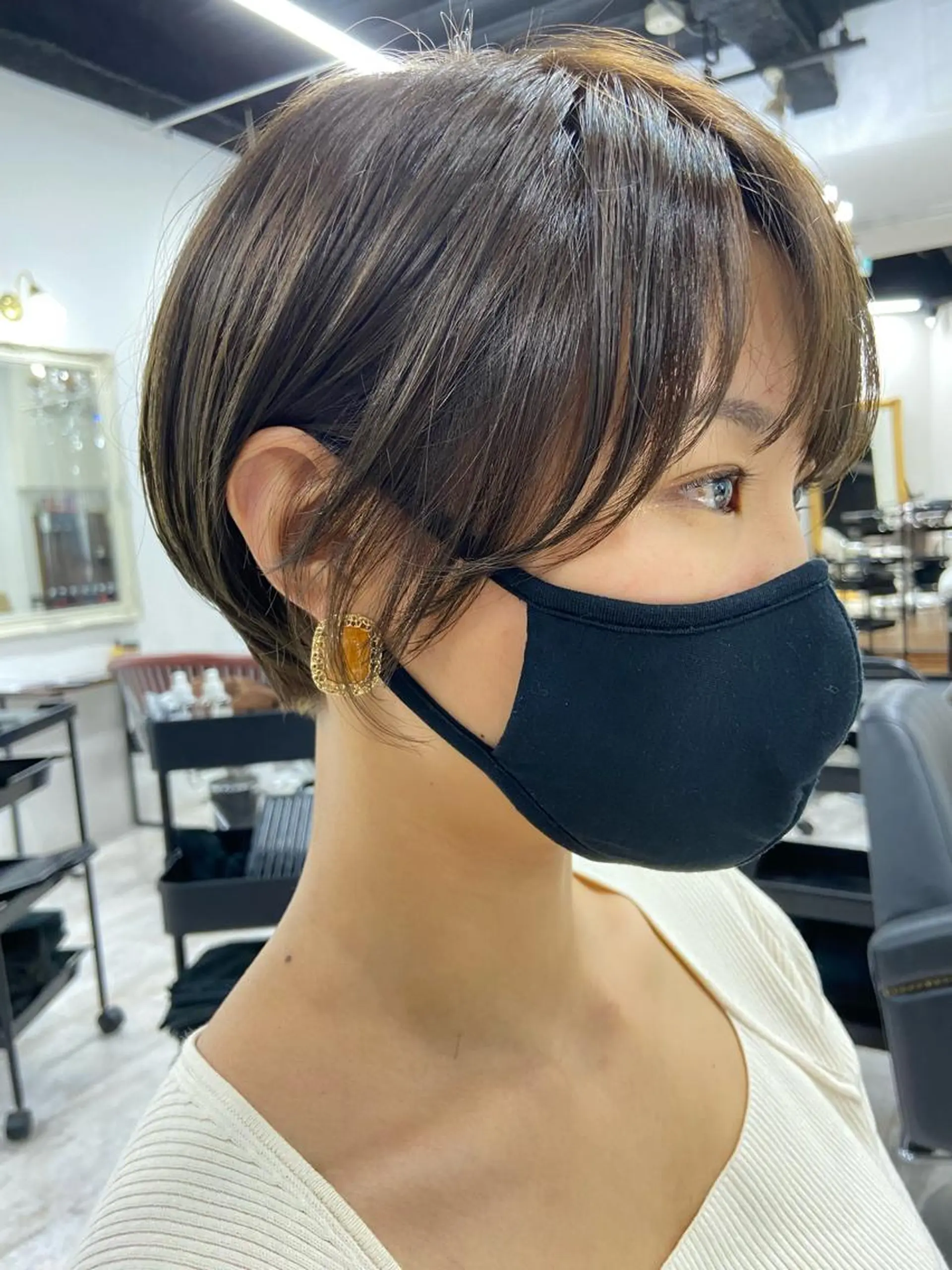 ショート カラー ショートヘア サイドバング カット ヘアカラー トリートメント 二児のパパで店長な 戸田健治のヘアスタイル