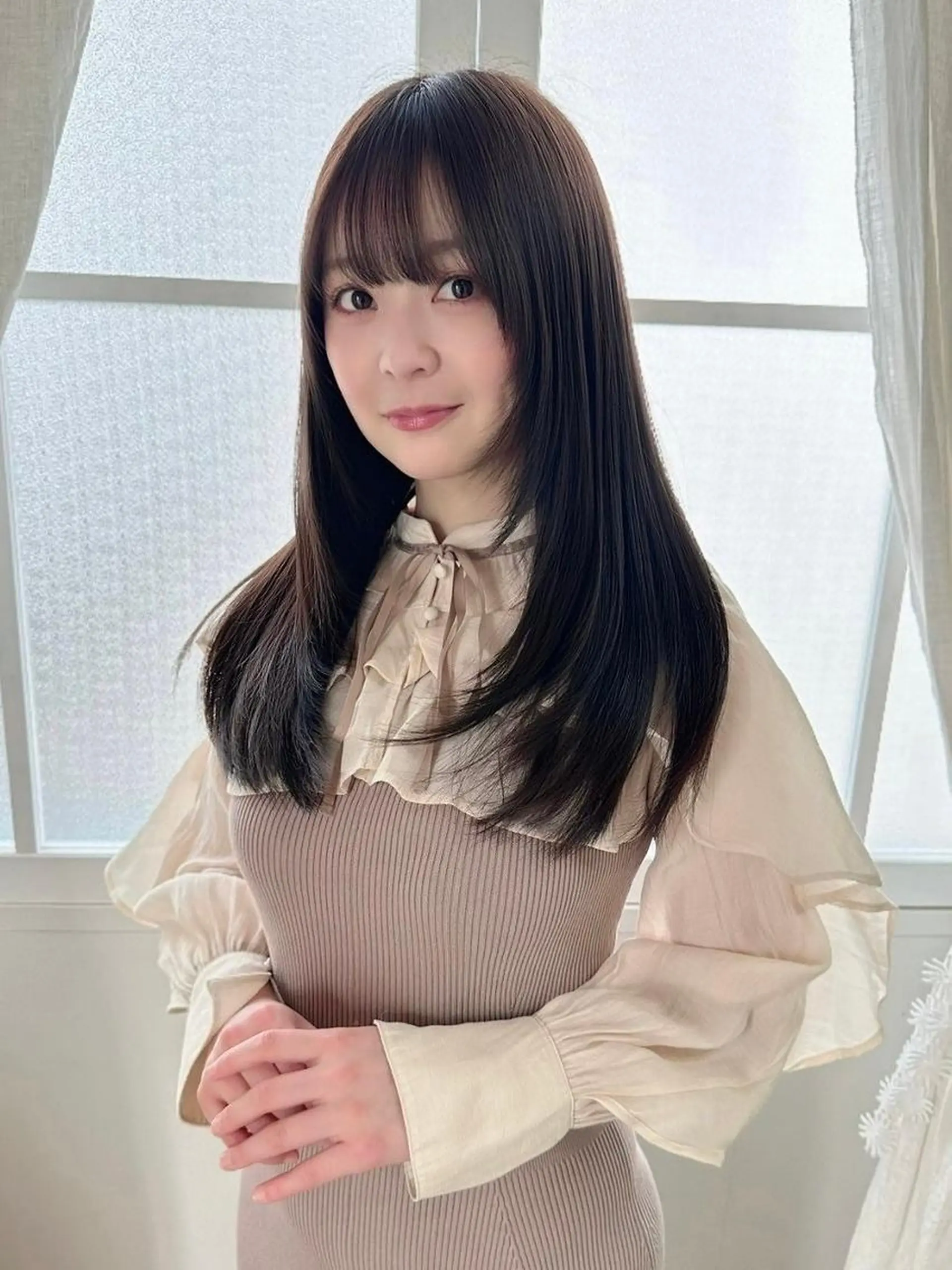 セミロング カット トリートメント ✨縮毛矯正/韓国 レイヤー/源✨のヘアスタイル