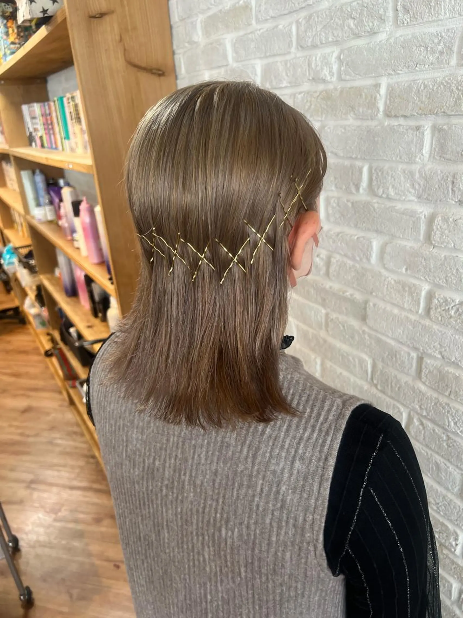 ミディアム カラー ヘアアレンジ ダブルカラー カット ヘアカラー トリートメント ヘアセット Topstylist YUKIのヘアスタイル