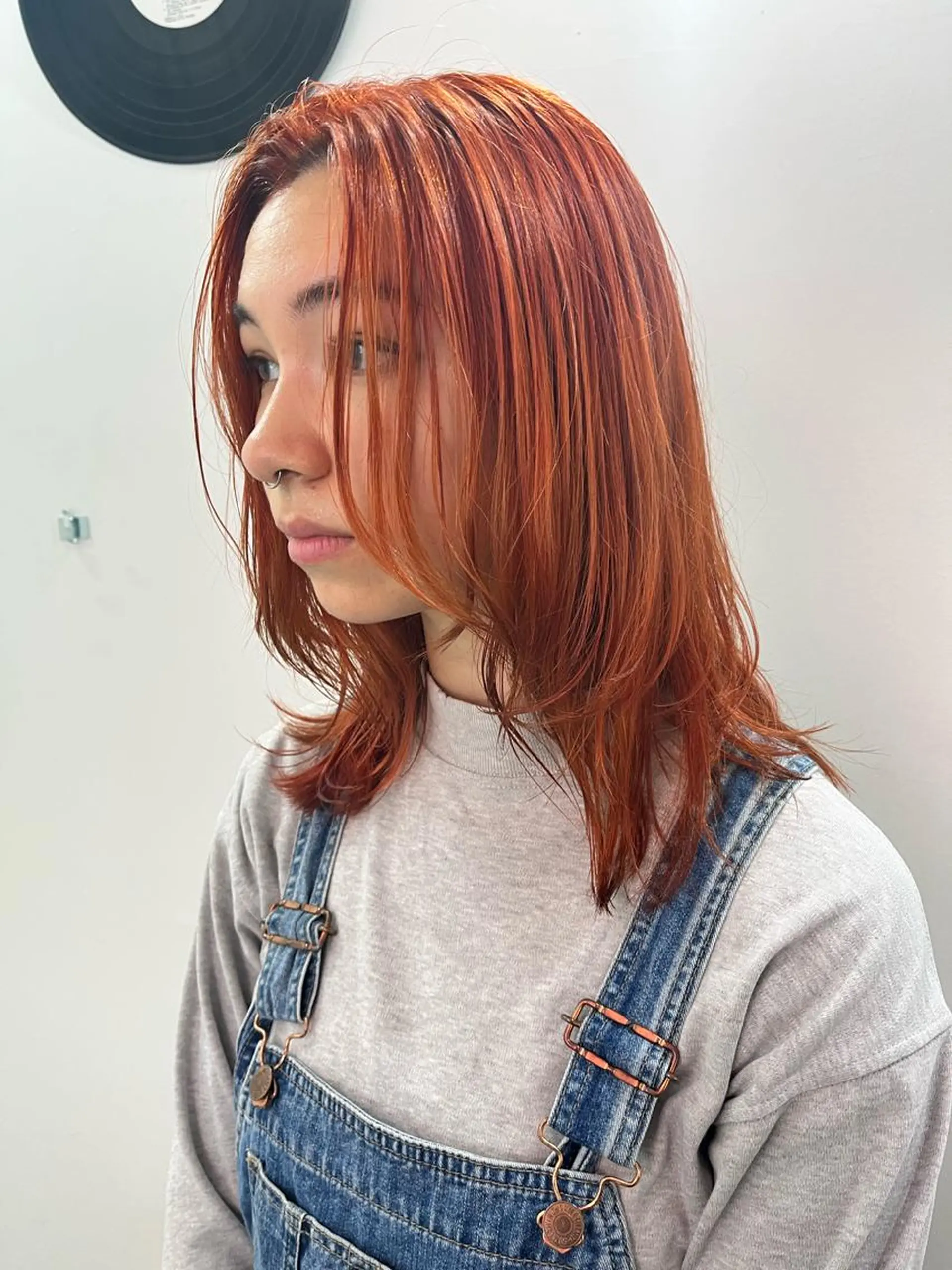 ミディアム カラー ヘアアレンジ カット ヘアカラー トリートメント ヘアセット ハイトーンを育てる ブリーチカラー/牧原のヘアスタイル