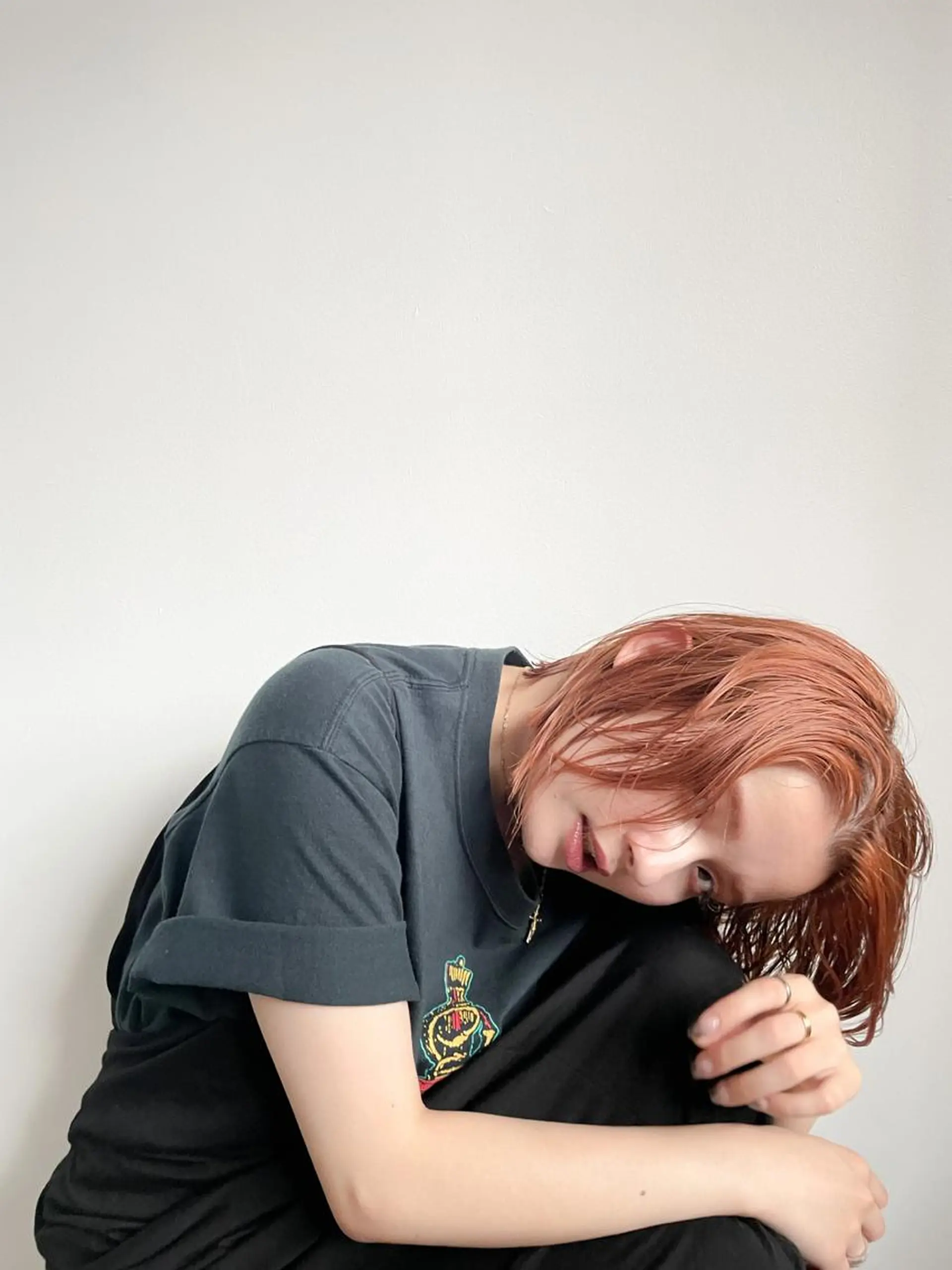 ミディアム カラー ベージュカラー オレンジ オレンジベージュ カット ヘアカラー Takuma Suzuki中目黒のヘアスタイル