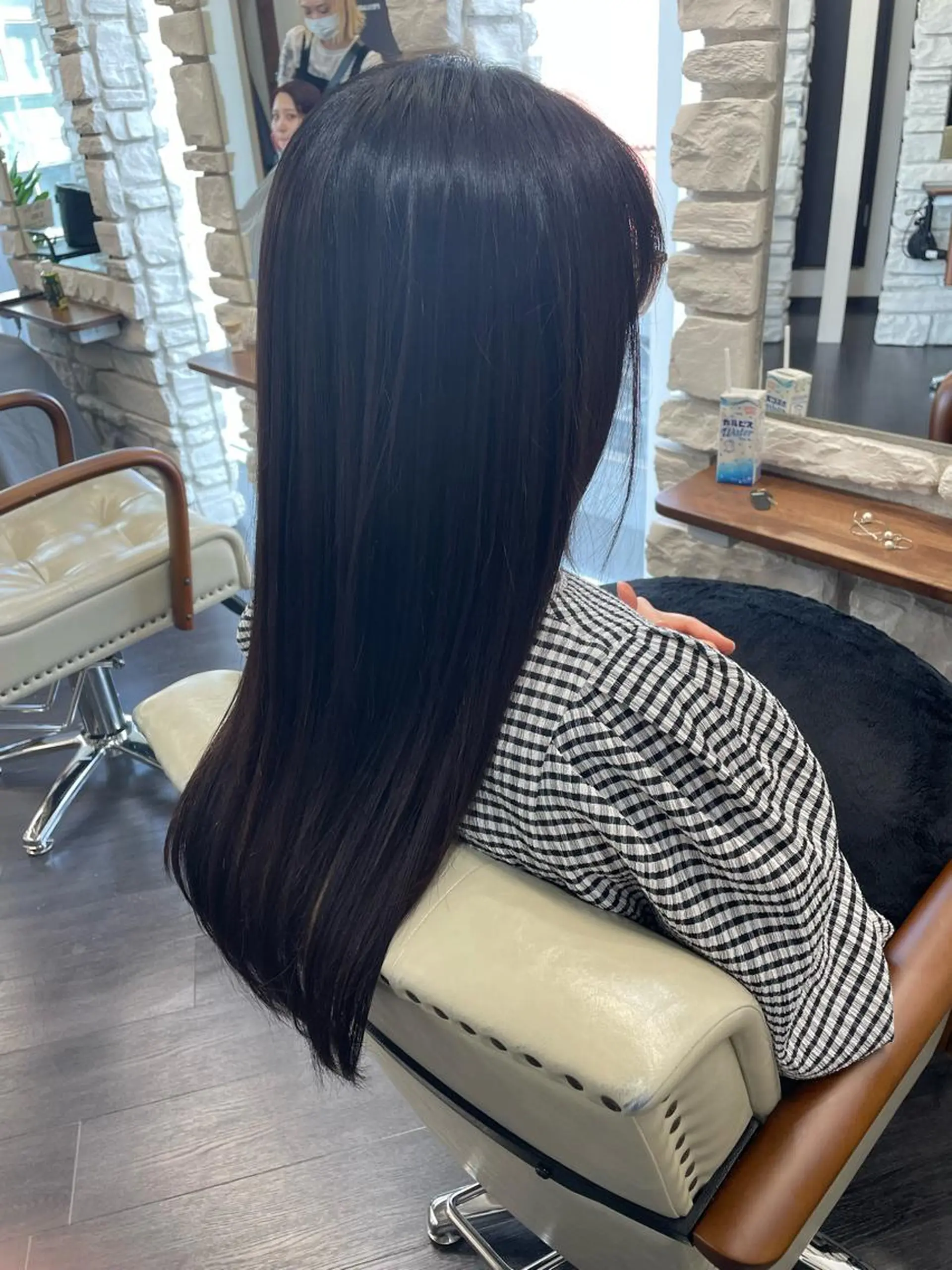 ロング 髪質改善 トリートメント 三上 晃一のヘアスタイル