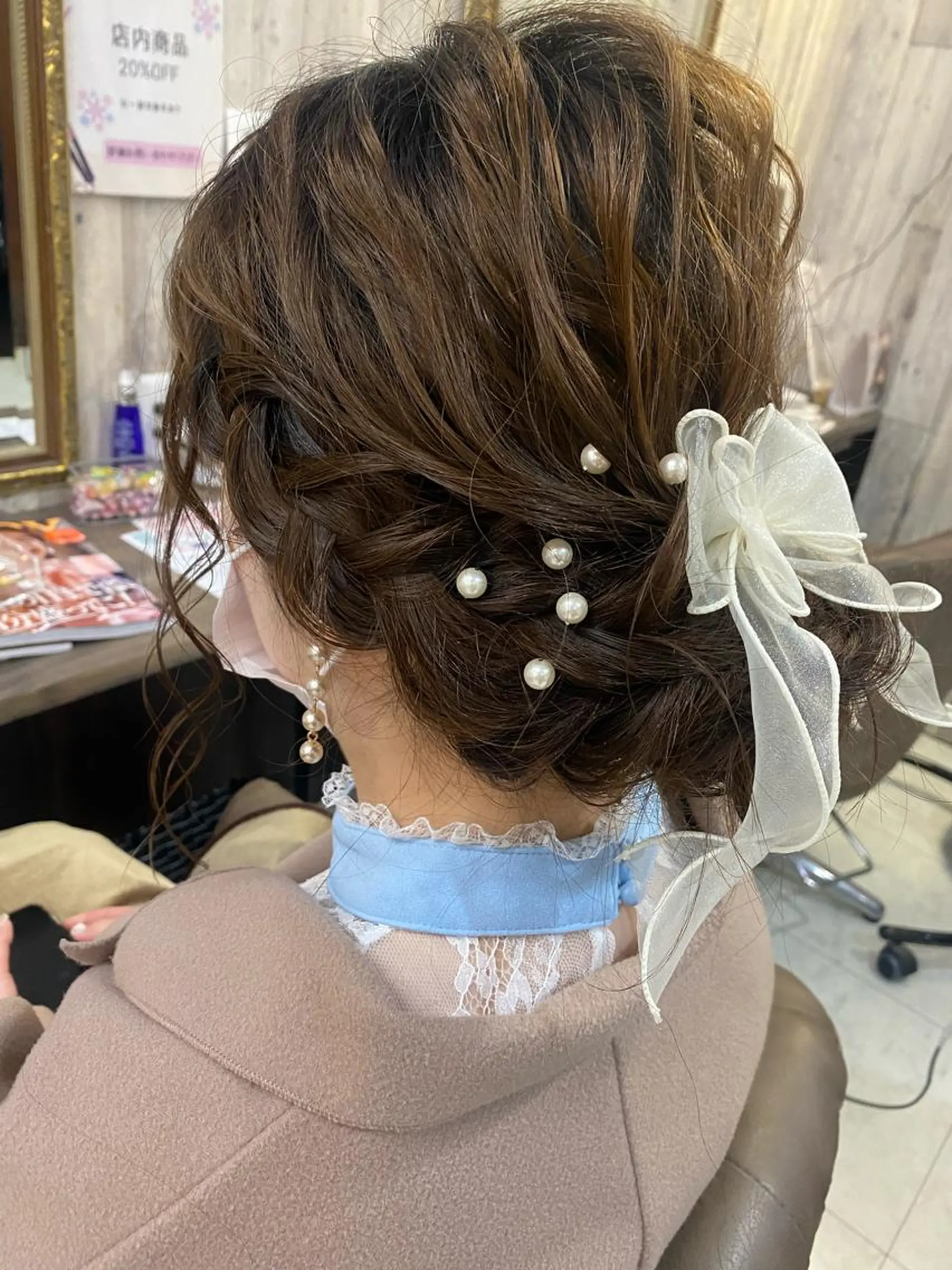 ミディアム ヘアアレンジ ヘアセット Arphy/ /のヘアスタイル