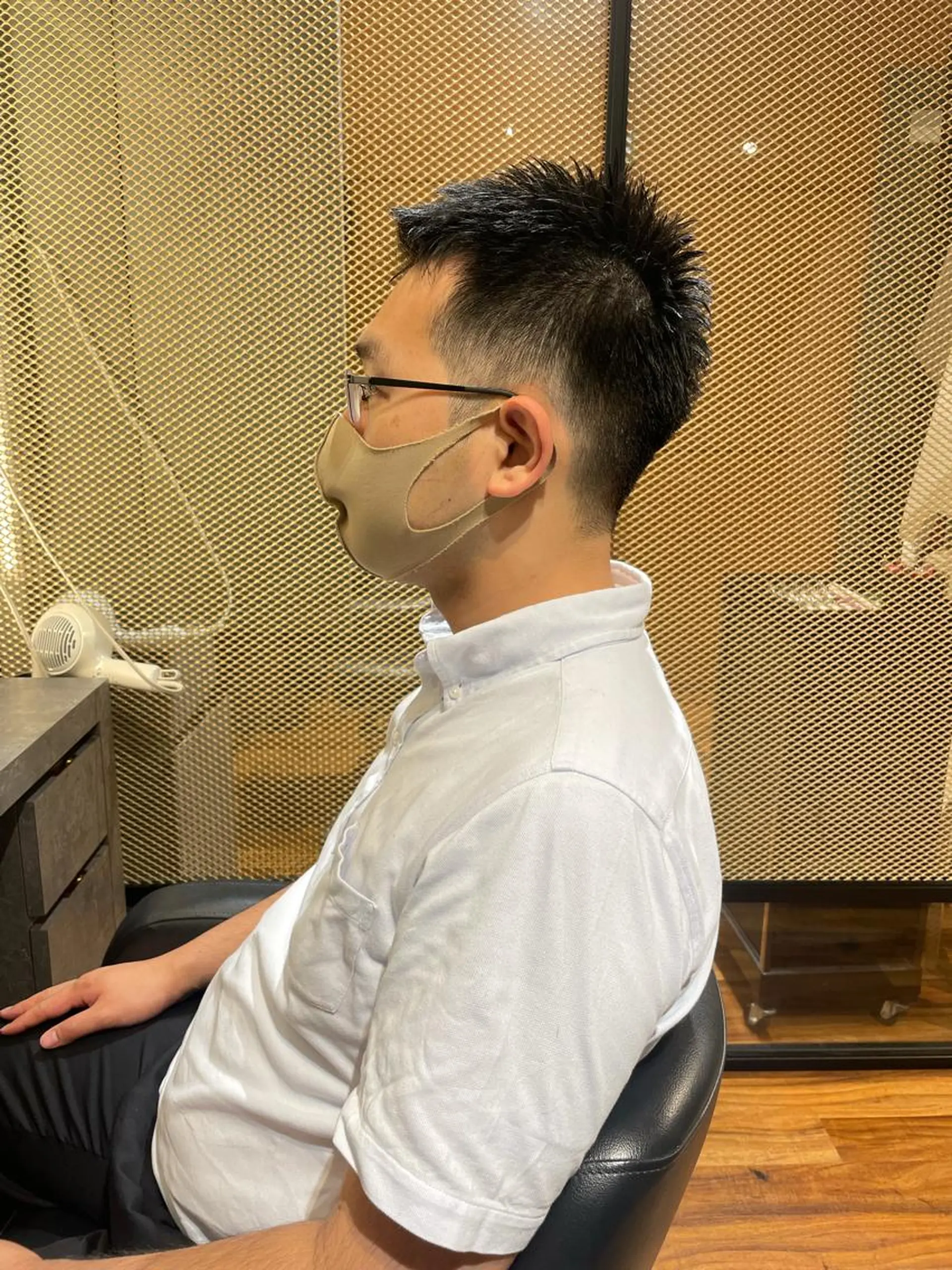 ショート メンズ 髙田 千華 髪質改善ストレートのヘアスタイル