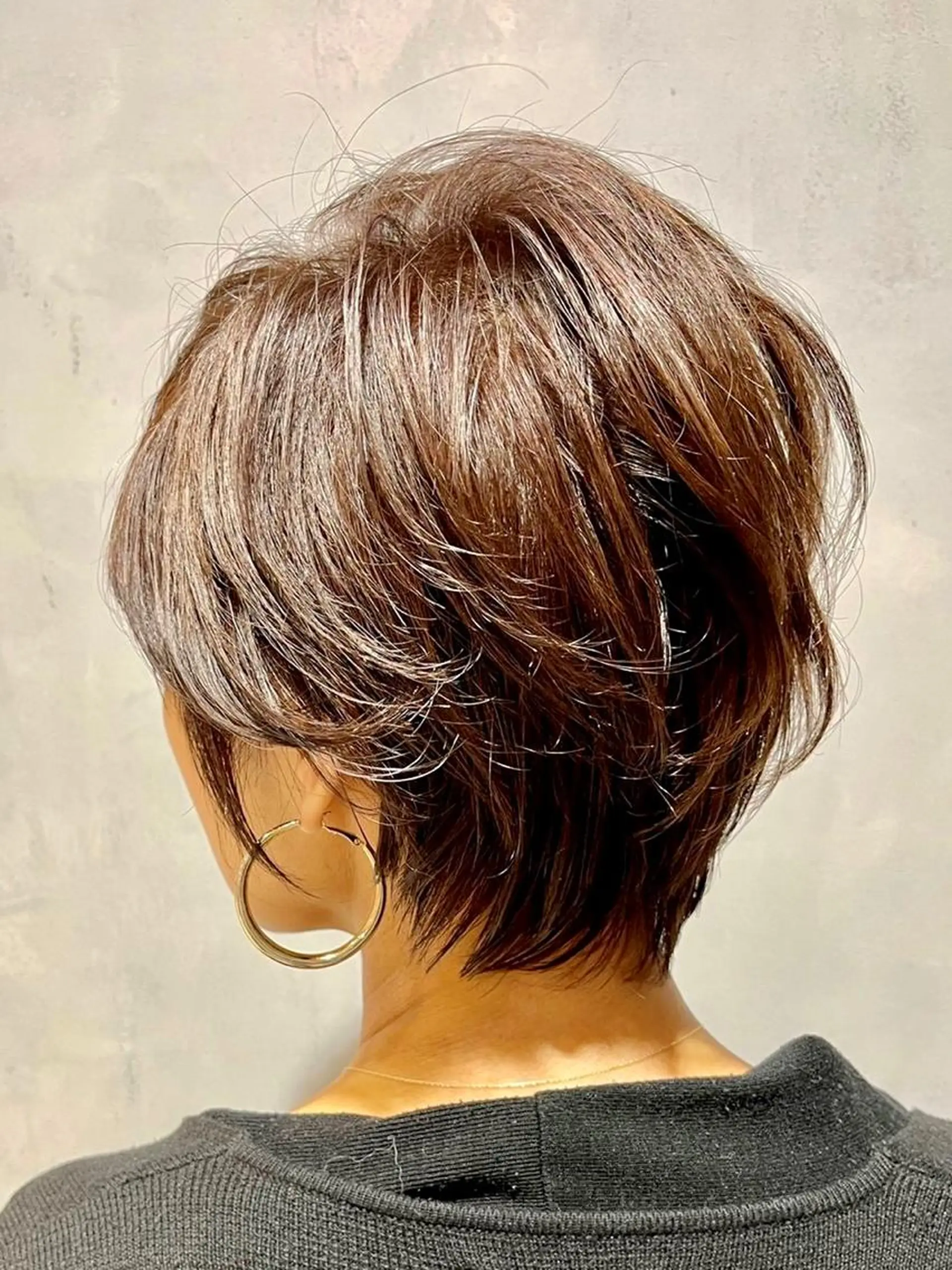 ショート まとまる美髪矯正 ×レイヤーカットのヘアスタイル