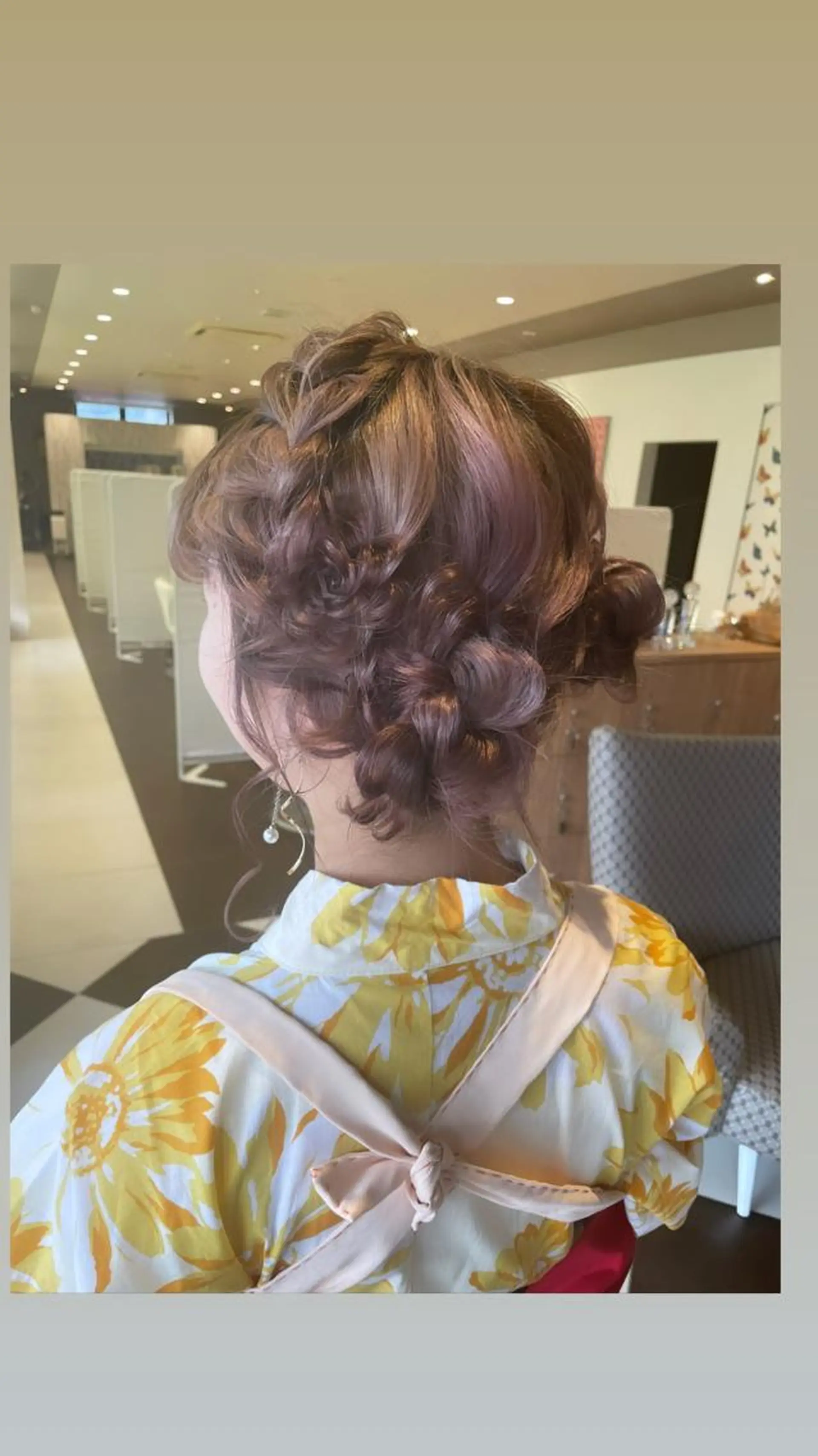 ヘアアレンジ 浴衣 山田 由貴のヘアスタイル