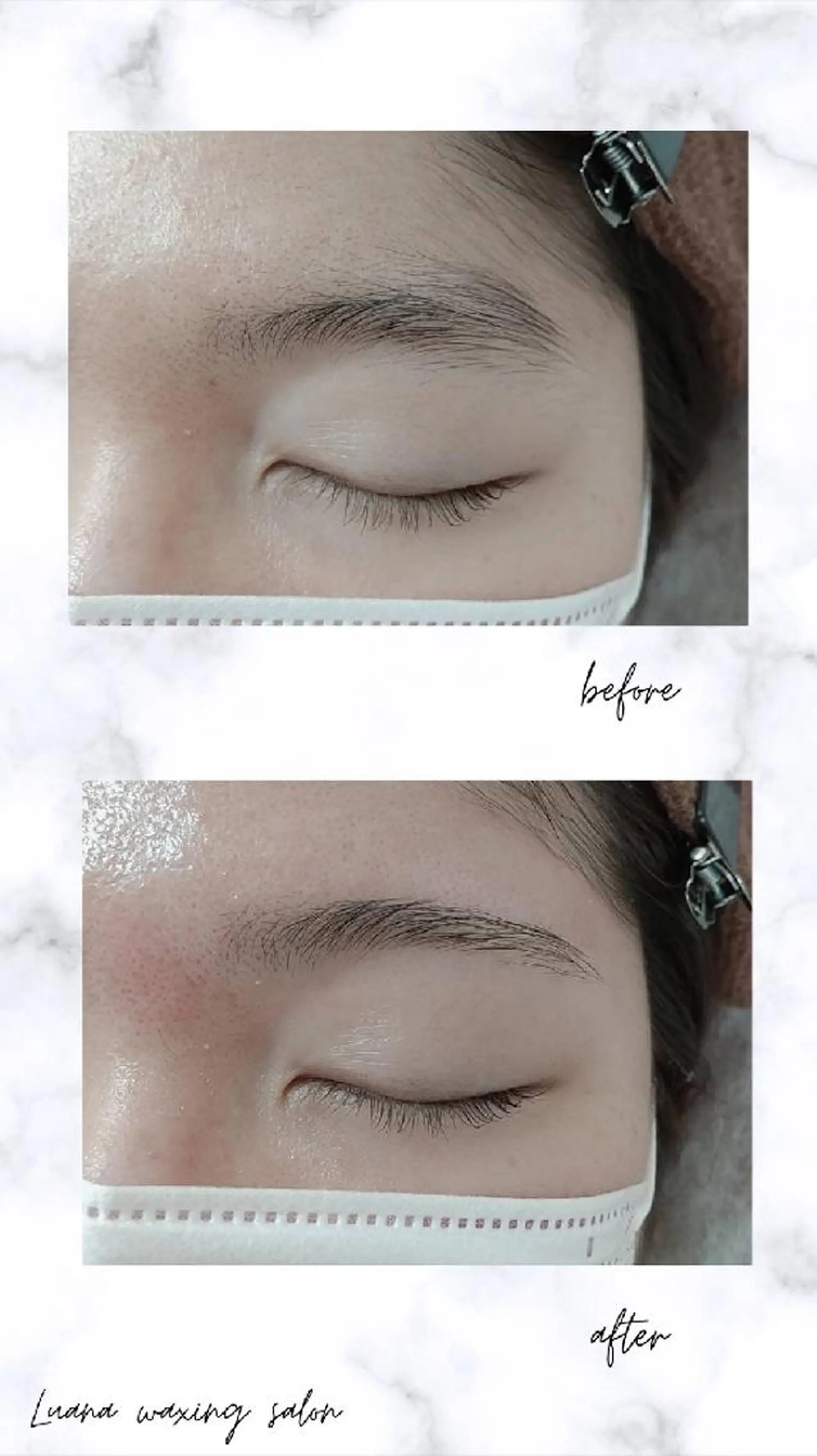 アイブロウ 眉毛ワックス脱毛 Luana wax 🐚根本のエステ・リラクイメージ