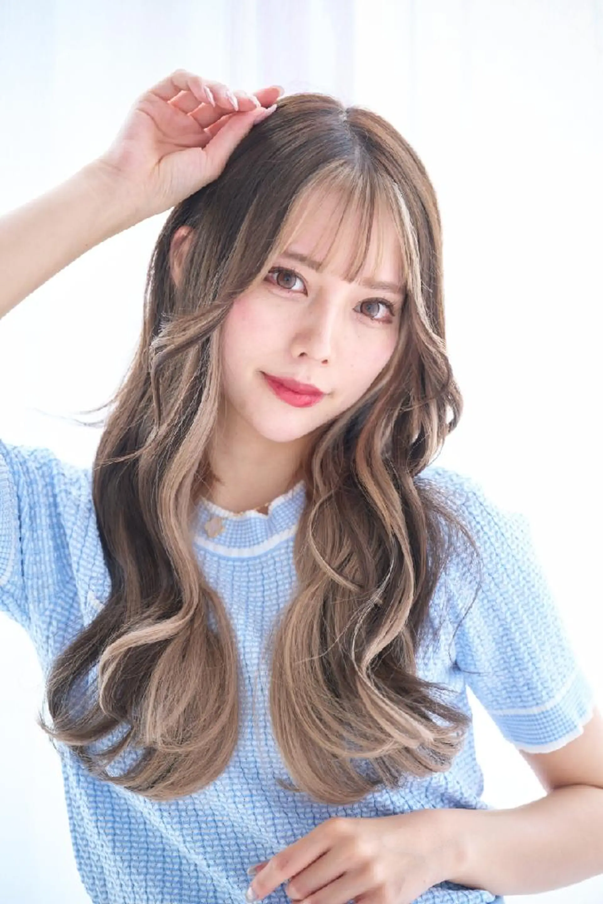 ロング シールエクステ ミストバング エクステ *エクステ/髪質改善 カラー特化*マサキのヘアスタイル