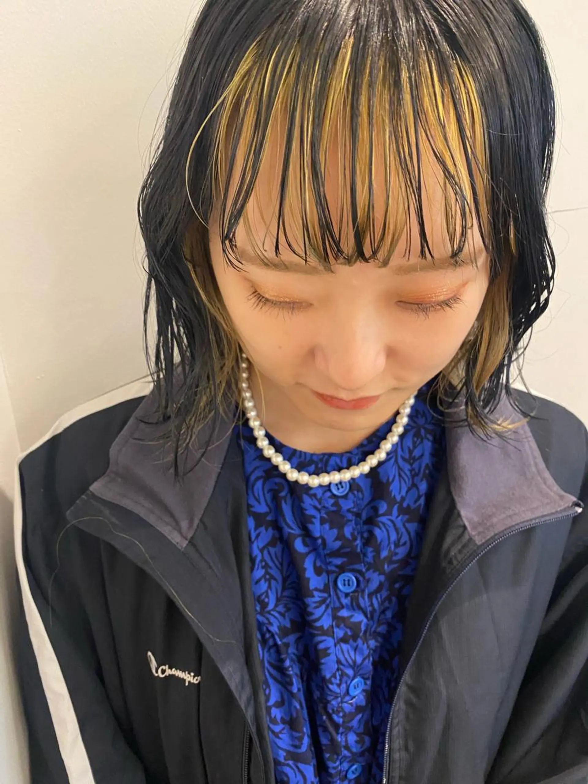 ミディアム カラー stylist トモヤのヘアスタイル