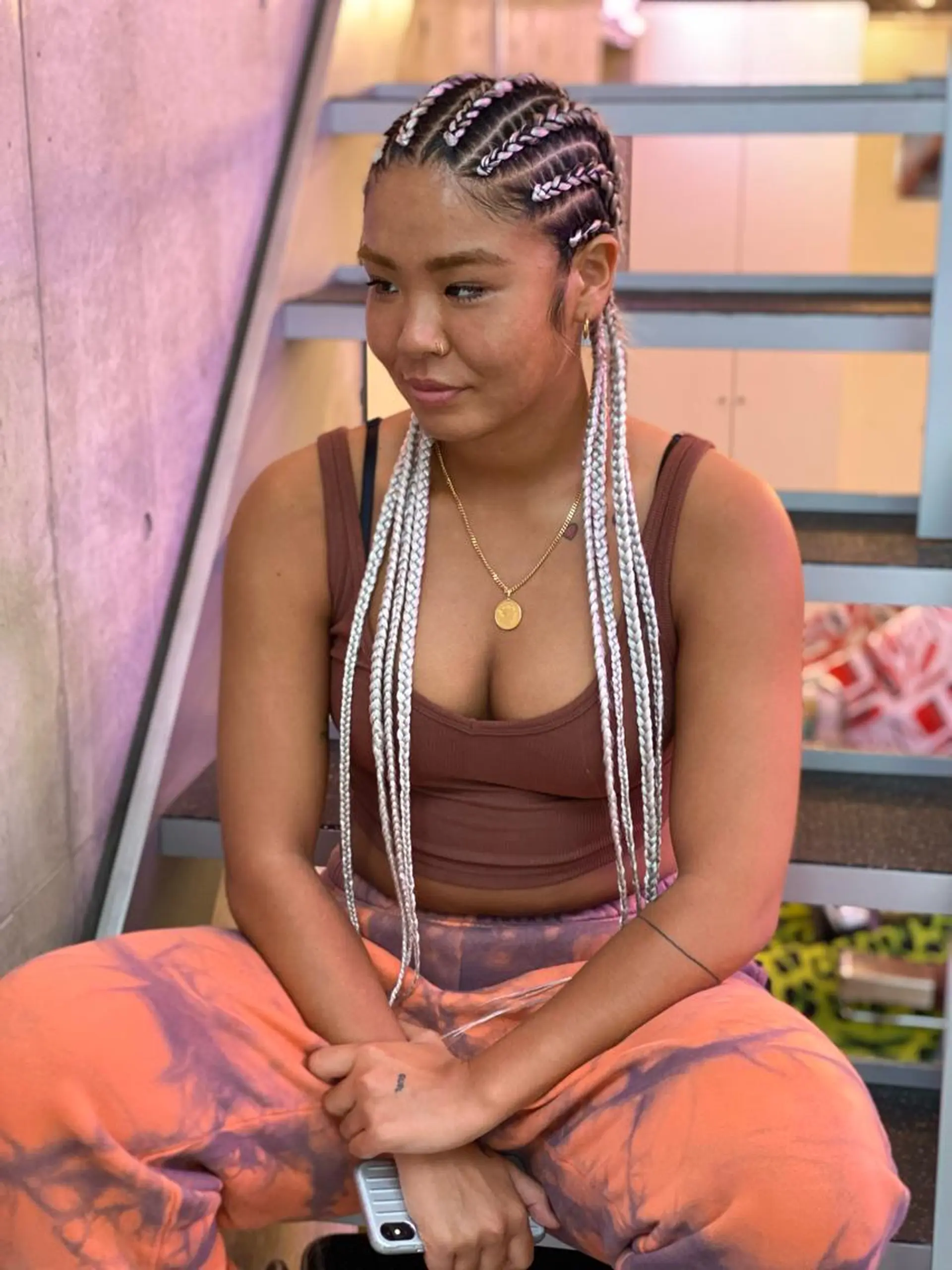 ロング カラー パーマ ヘアアレンジ キッズ ネイル マツエク・マツパ 中元 淳のヘアスタイル