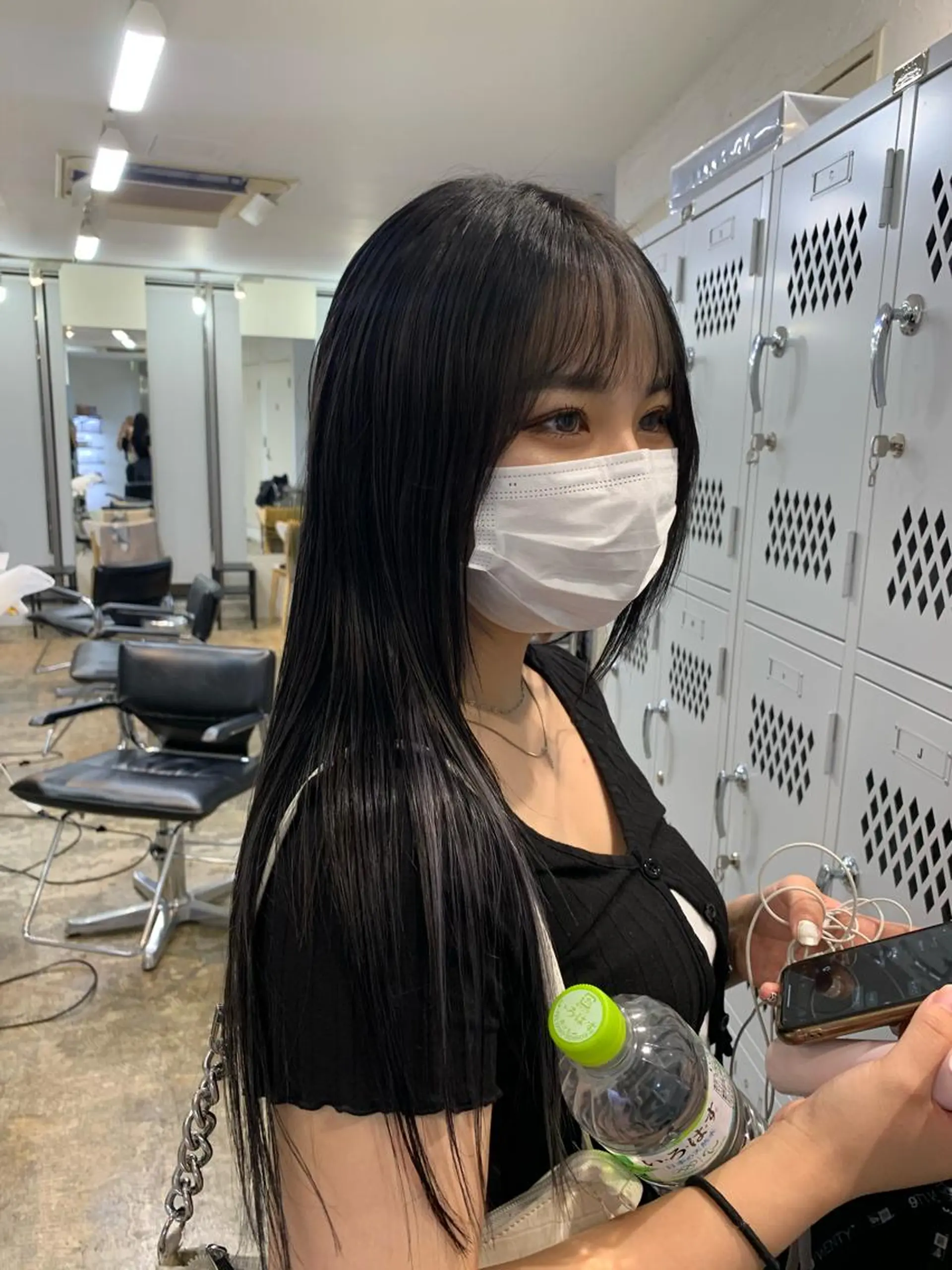 ロング カラー ミストバング  フェイスフレーミング シルバー ヘアカラー fit /HONOKAのヘアスタイル