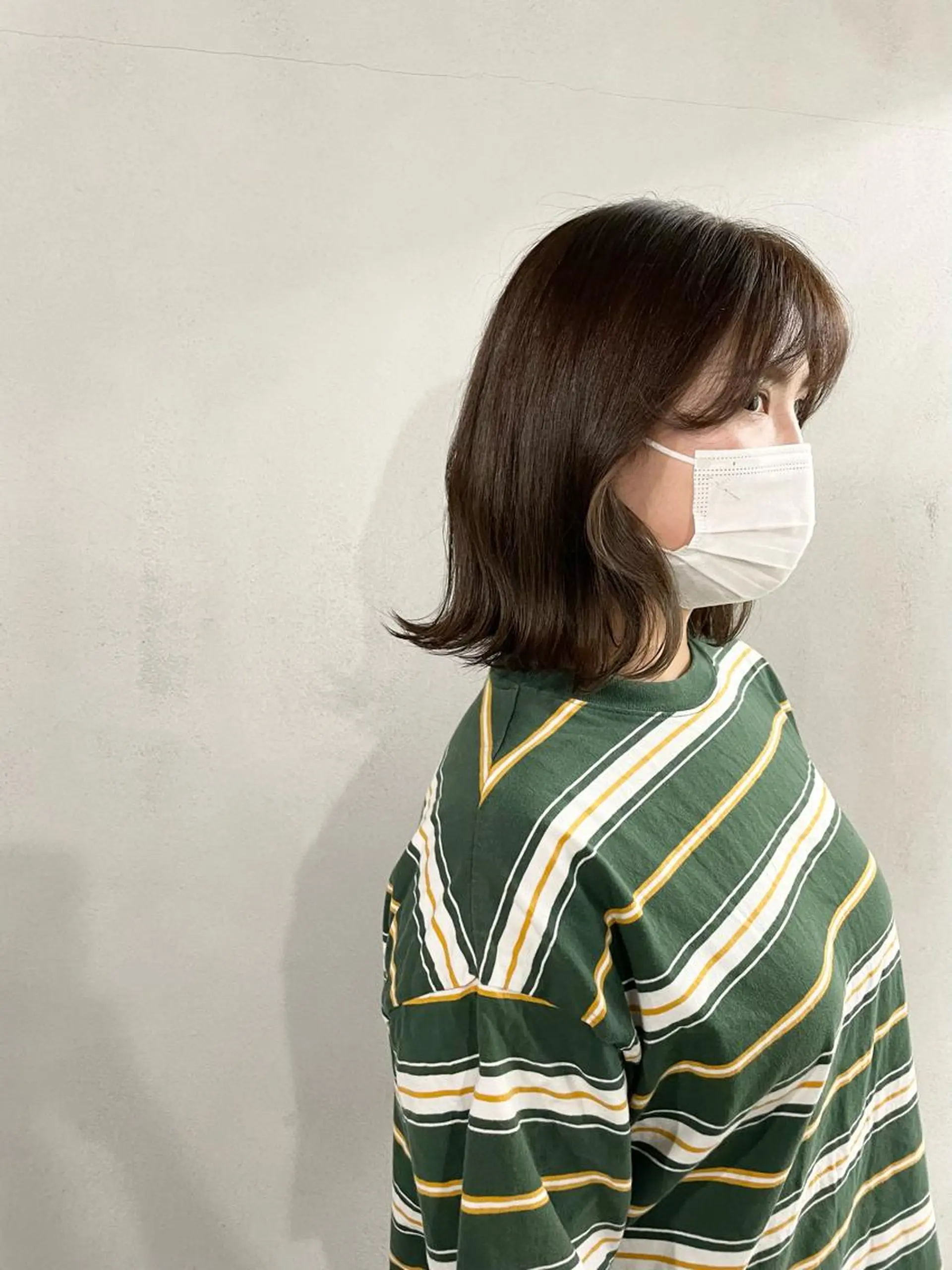 ミディアム カラー パーマ ヘアアレンジ メンズ キッズ ネイル マツエク・マツパ アイブロウ ベージュカラー ブラウンカラー カラーマツエク ブラウン #tag 稗田綾加のヘアスタイル