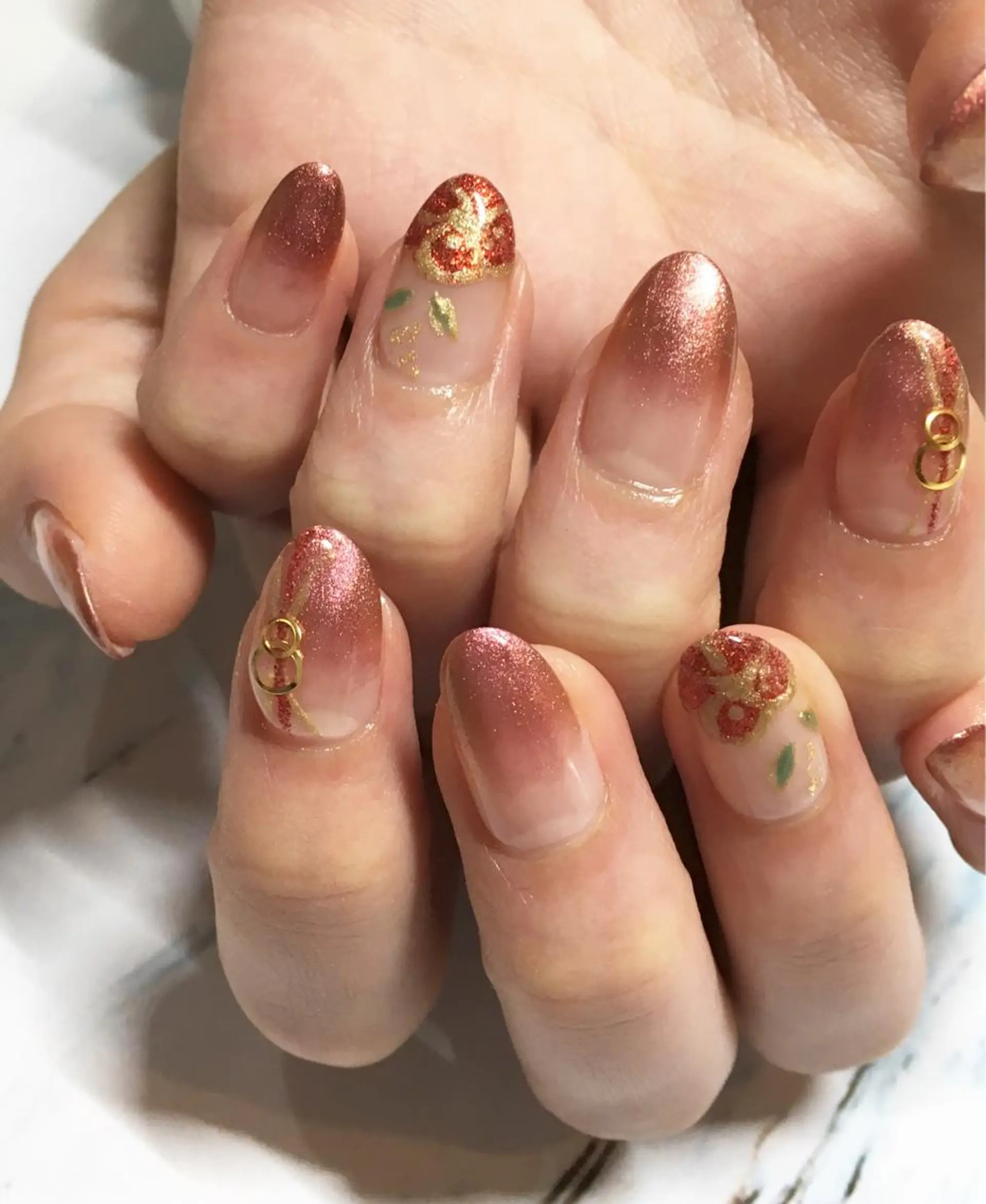 ネイル 成人式 ジェルネイル N.design mineのネイルデザイン