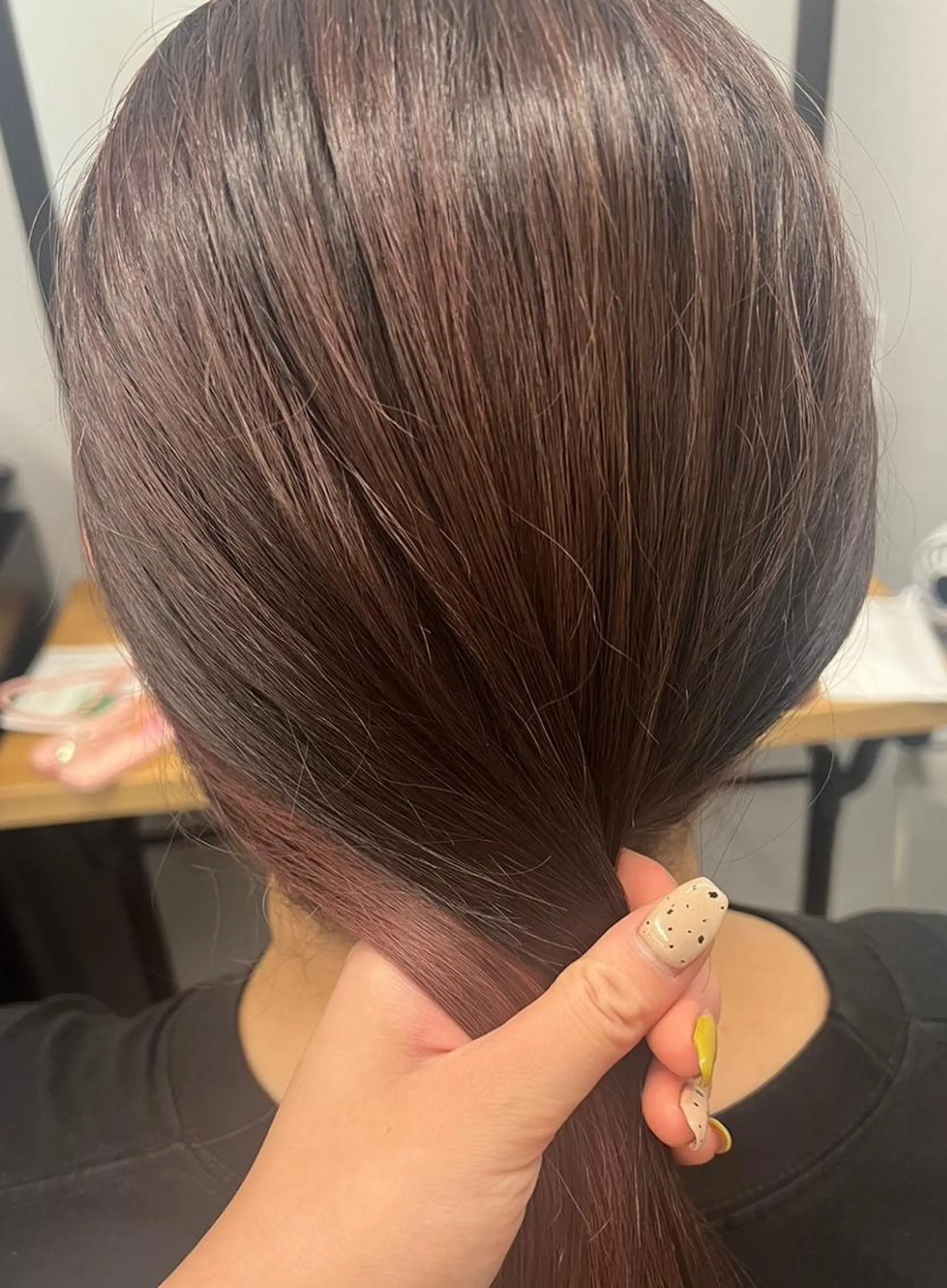 ロング アッシュ ミストバング パープルカラー ボブ デート カット ヘアカラー N° aria 三軒茶屋のその他イメージ