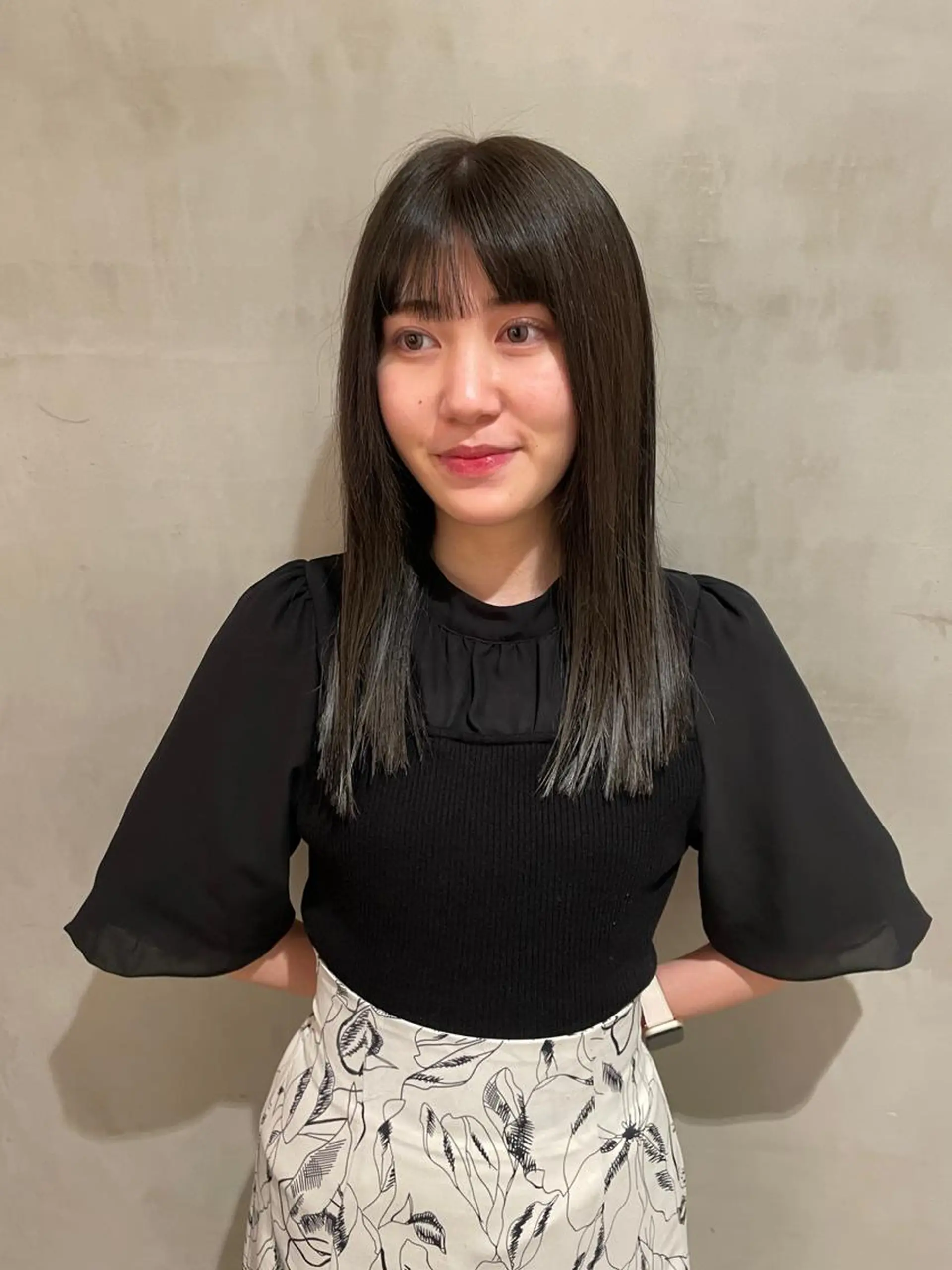 セミロング カラー 透明感カラー 🎀海外ヘア/表参道 Satone🎀のヘアスタイル