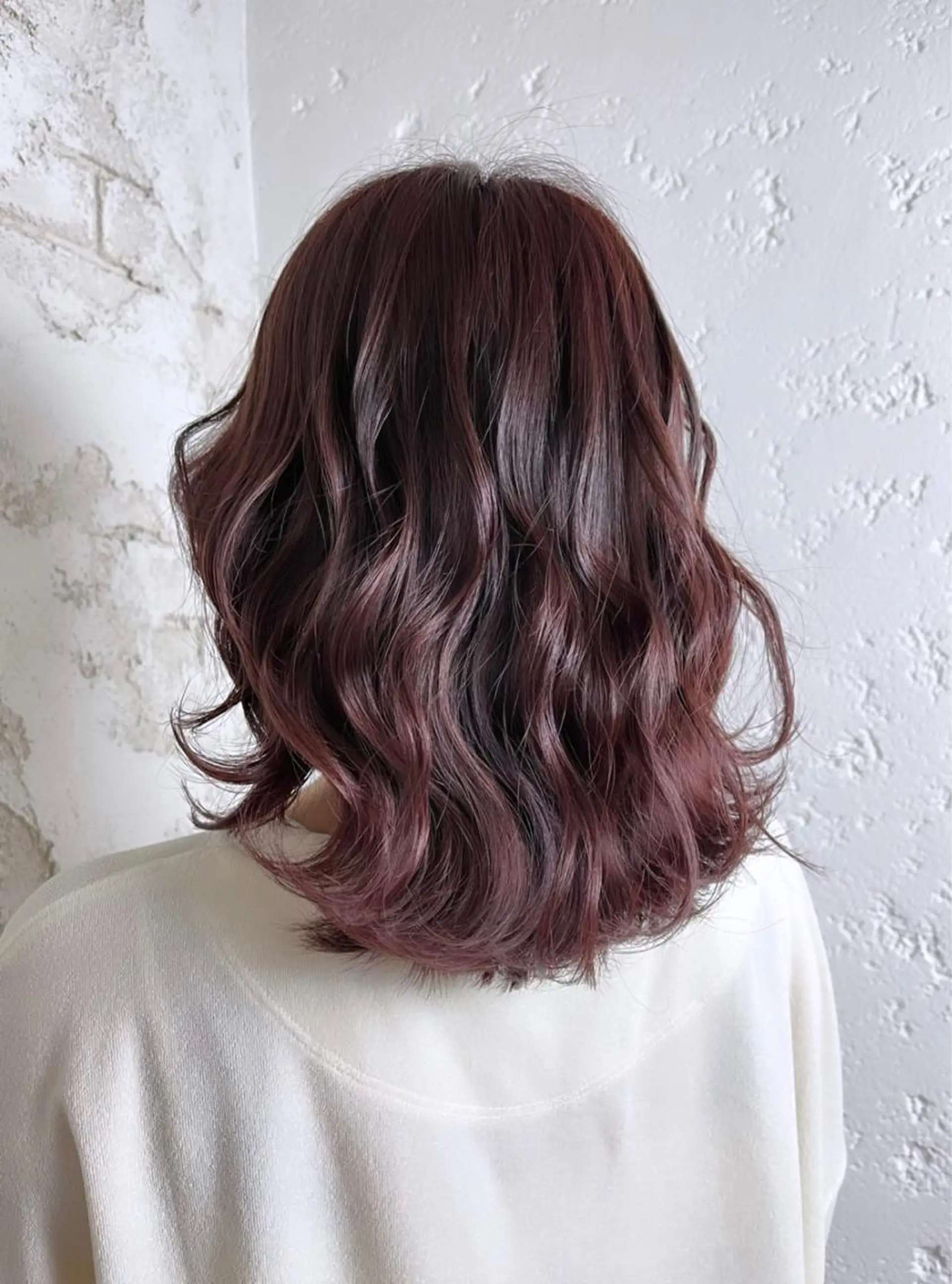 ミディアム カラー ヘアアレンジ 🪽髪質改善矯正 🤍MIU🤍のヘアスタイル