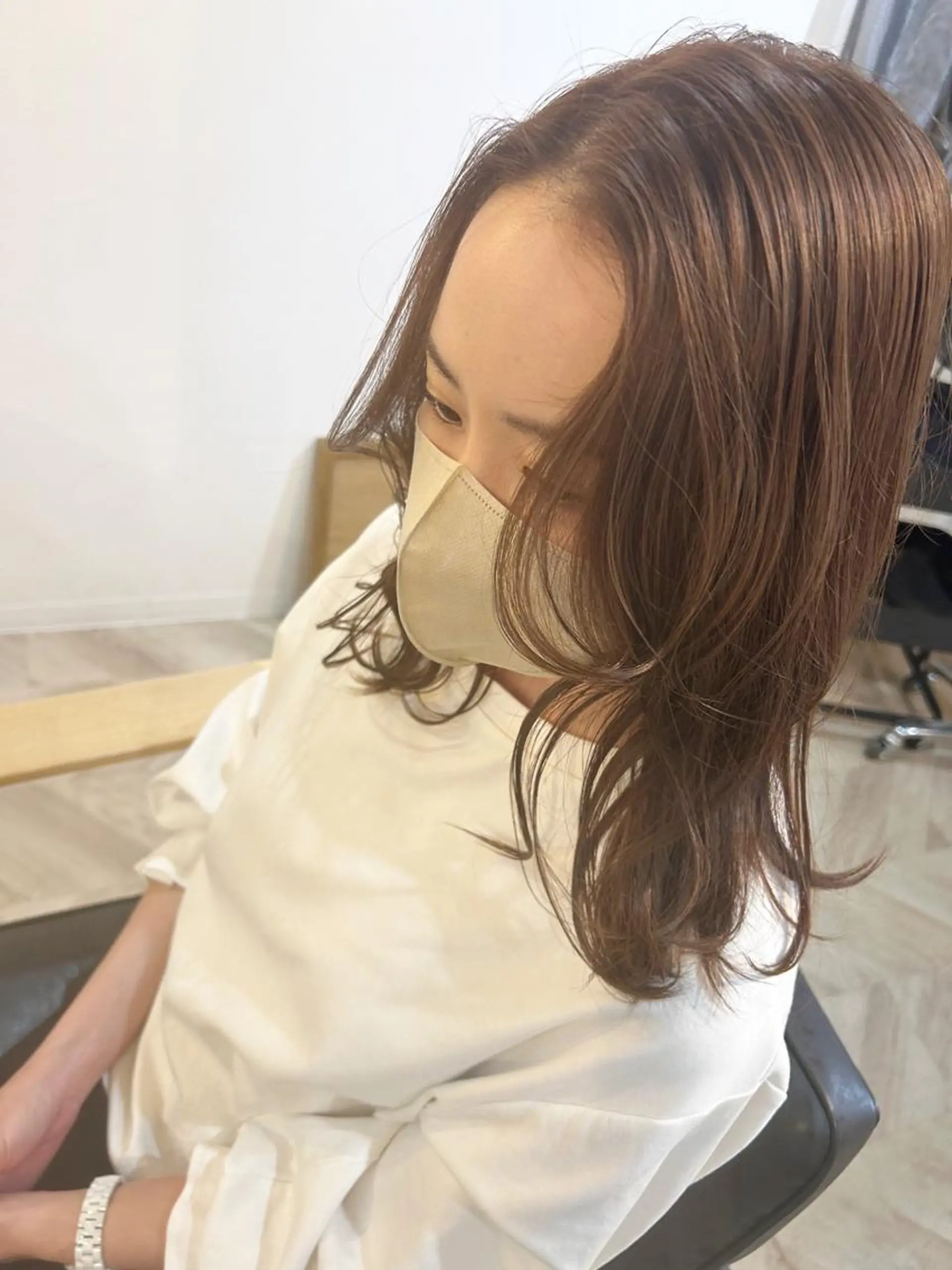 ミディアム 似合わせカット PACE所属・ayumi ／透明感カラーのヘアスタイル