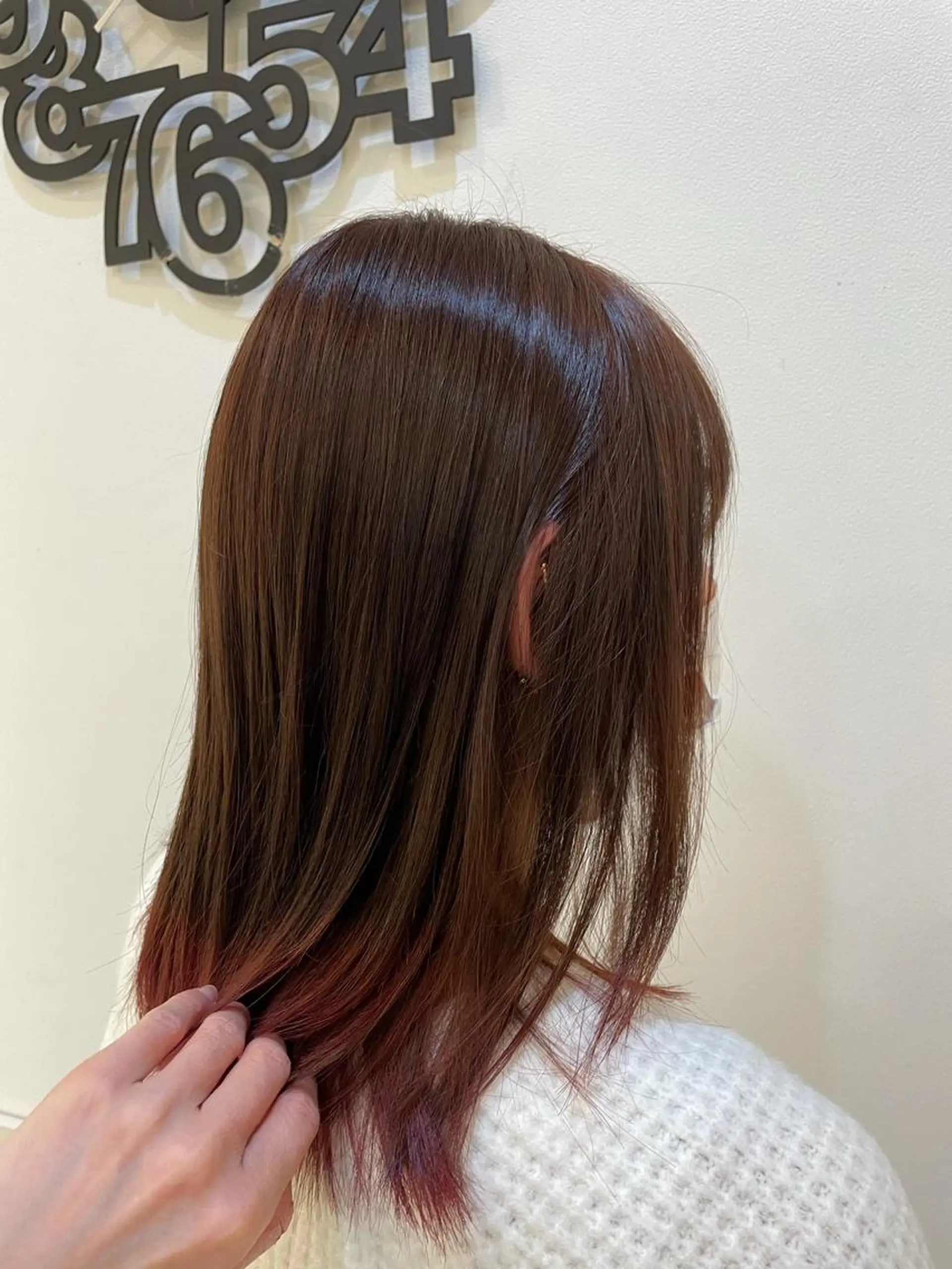 ミディアム カラー ヘアアレンジ ヘアカラー トリートメント リリー /Men's/パーマのヘアスタイル