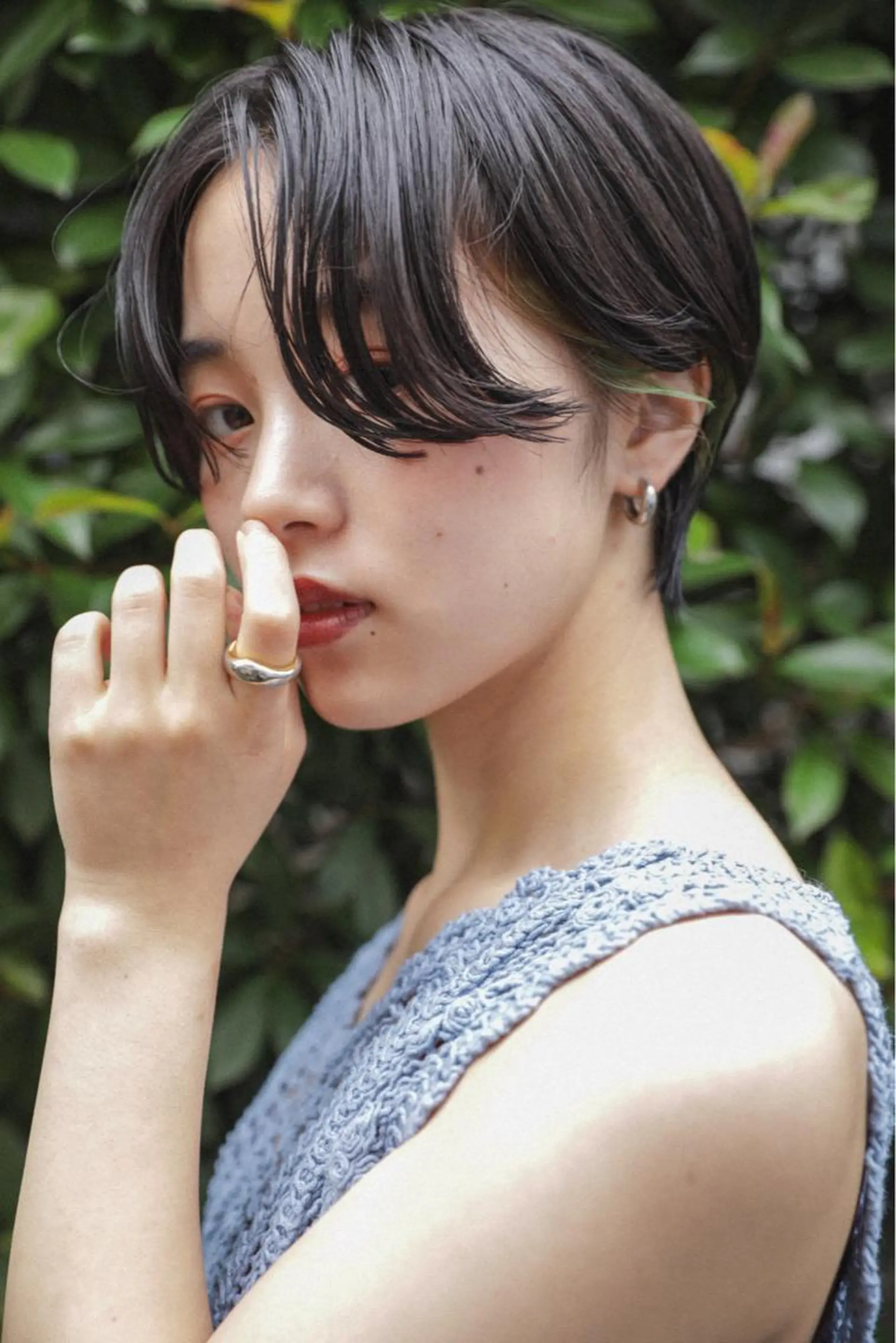 ショート カラー ハンサムショート インナーカラー ショートヘア 岡安優太 顔まわり似合せが得意のヘアスタイル
